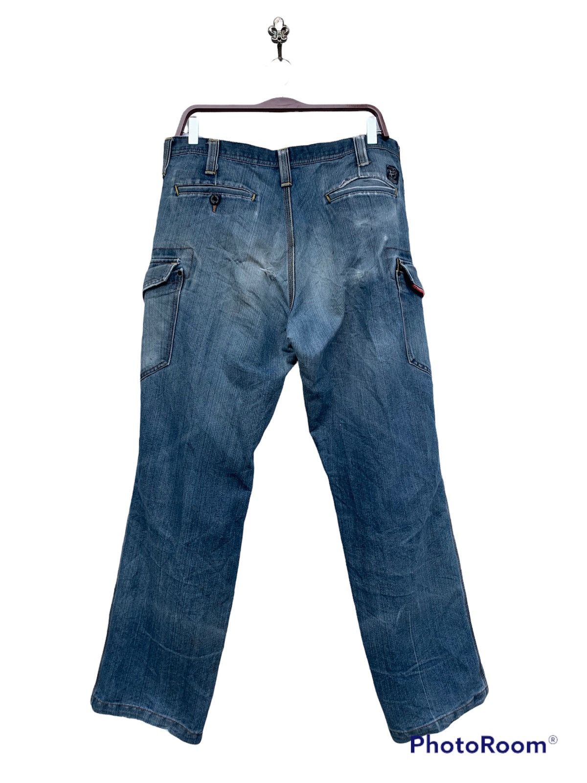 Japanese Brand JAPANESE BRAND CARGO DENIM PANTS Size US 34 / EU 50 - 2 Thumbnail
