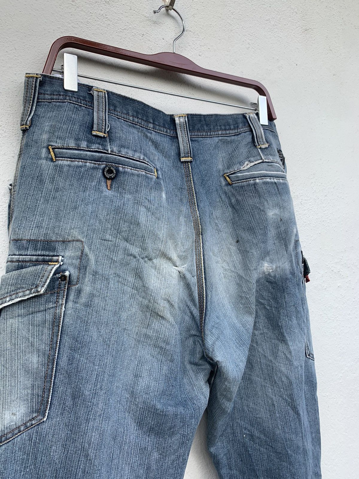 Japanese Brand JAPANESE BRAND CARGO DENIM PANTS Size US 34 / EU 50 - 13 Thumbnail