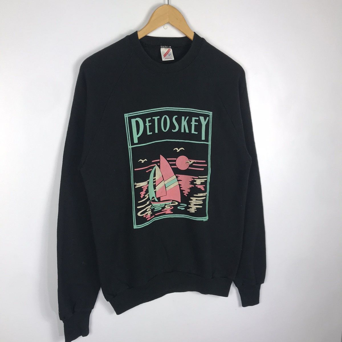 Jerzees Vintage 90s Petosky Made In Usa Crewneck Size US L / EU 52-54 / 3 - 2 Thumbnail