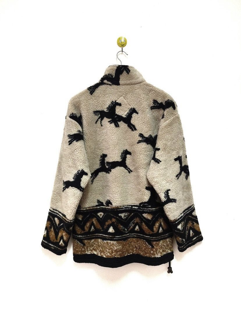 Vintage Tsunami printed fleece Animal motif sweater jacket pullover Size US L / EU 52-54 / 3 - 2 Thumbnail
