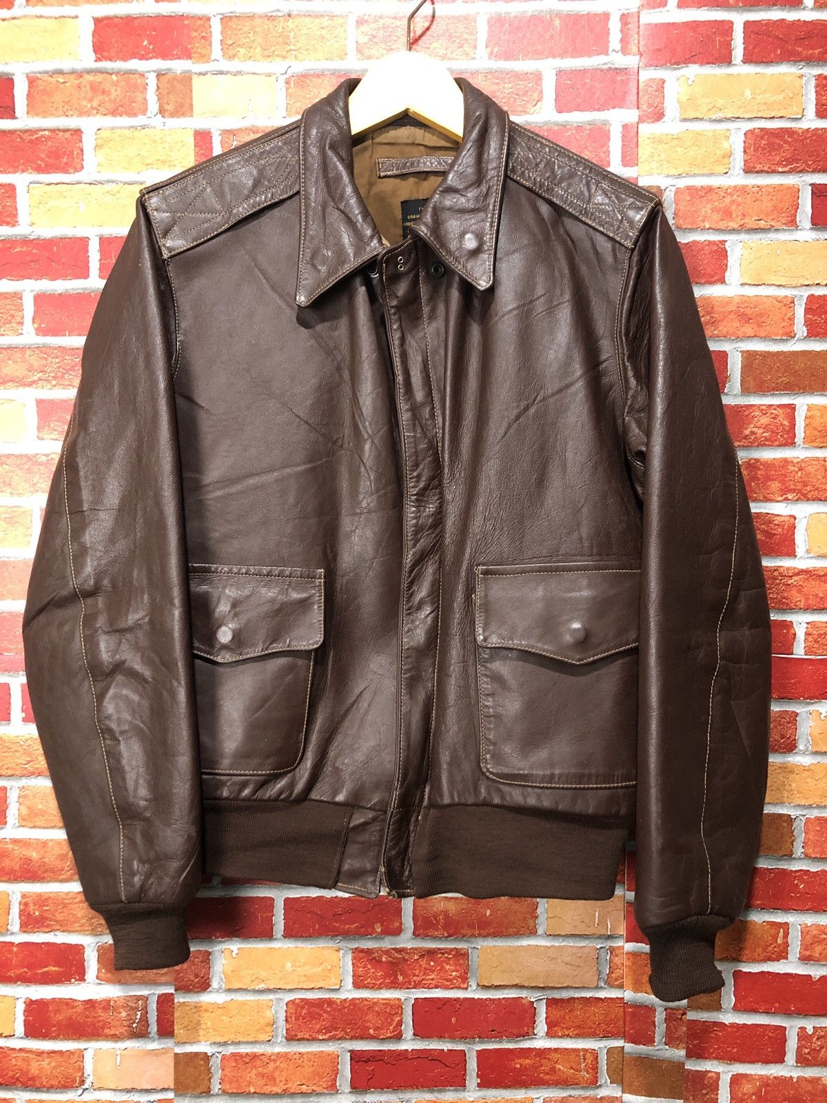 Other J. A. Dubow Mfg Co A-2 Leather Jacket Size US M / EU 48-50 / 2 - 1 Thumbnail