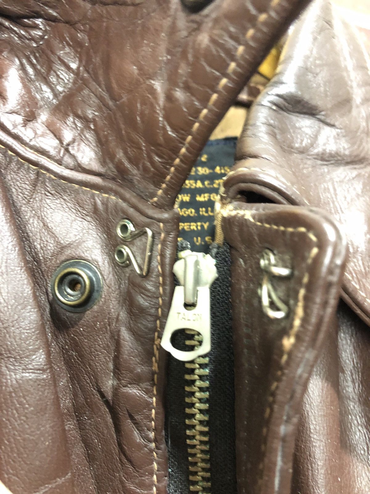 Other J. A. Dubow Mfg Co A-2 Leather Jacket Size US M / EU 48-50 / 2 - 2 Thumbnail