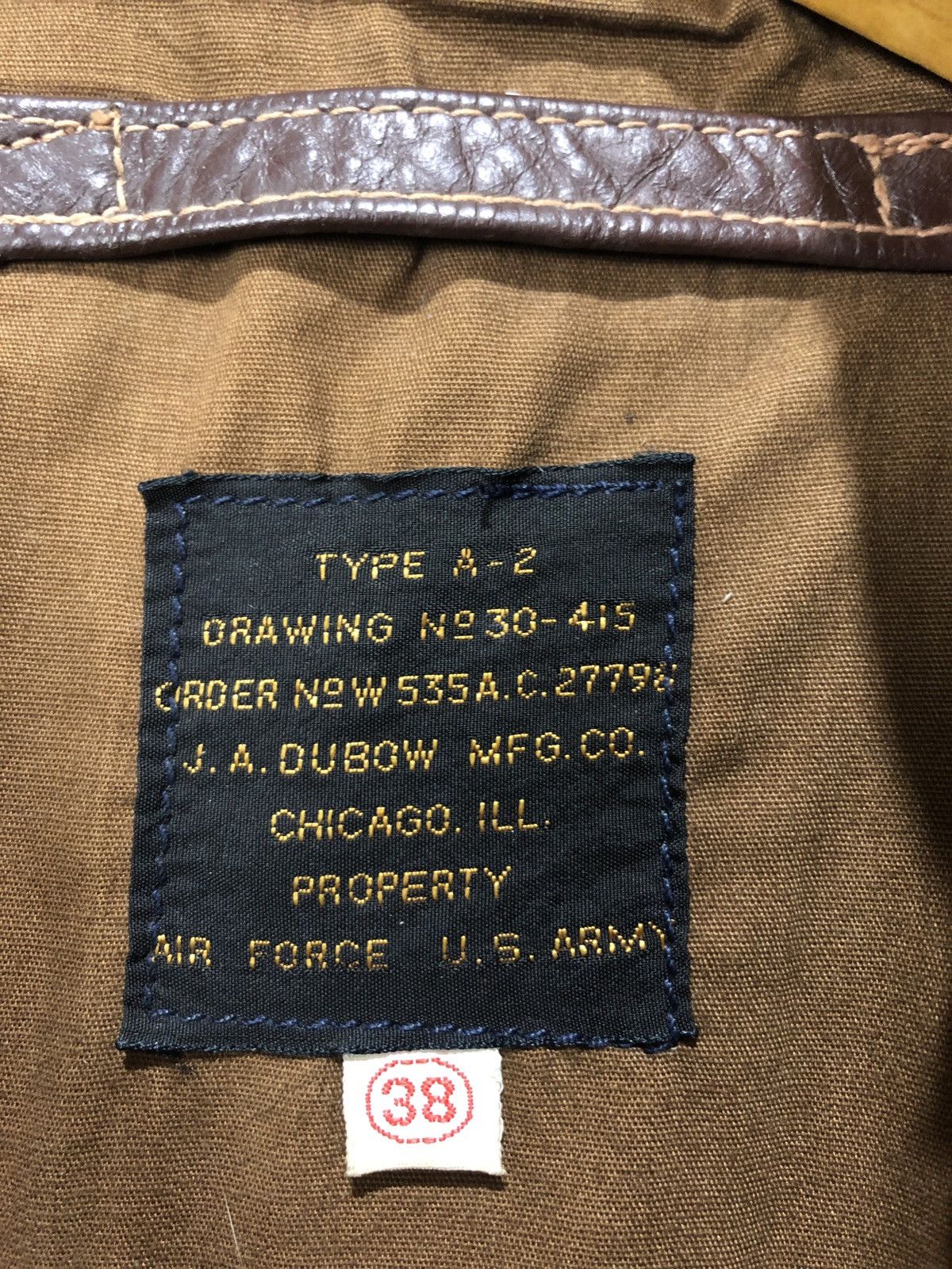 Other J. A. Dubow Mfg Co A-2 Leather Jacket Size US M / EU 48-50 / 2 - 5 Thumbnail