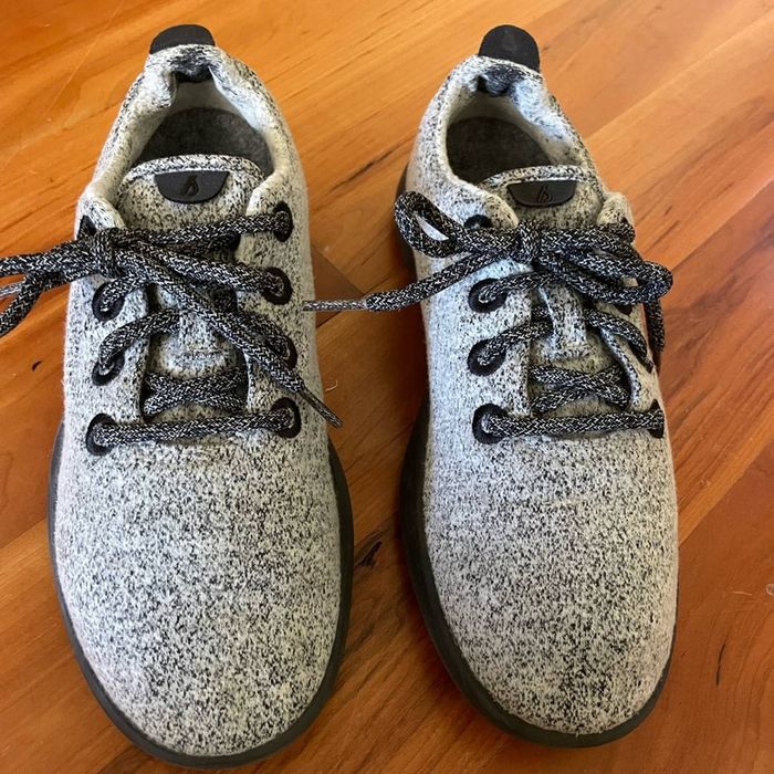 Allbirds Allbirds Women's Wool Runners Grey Black Sole sneakers 8 | Grailed