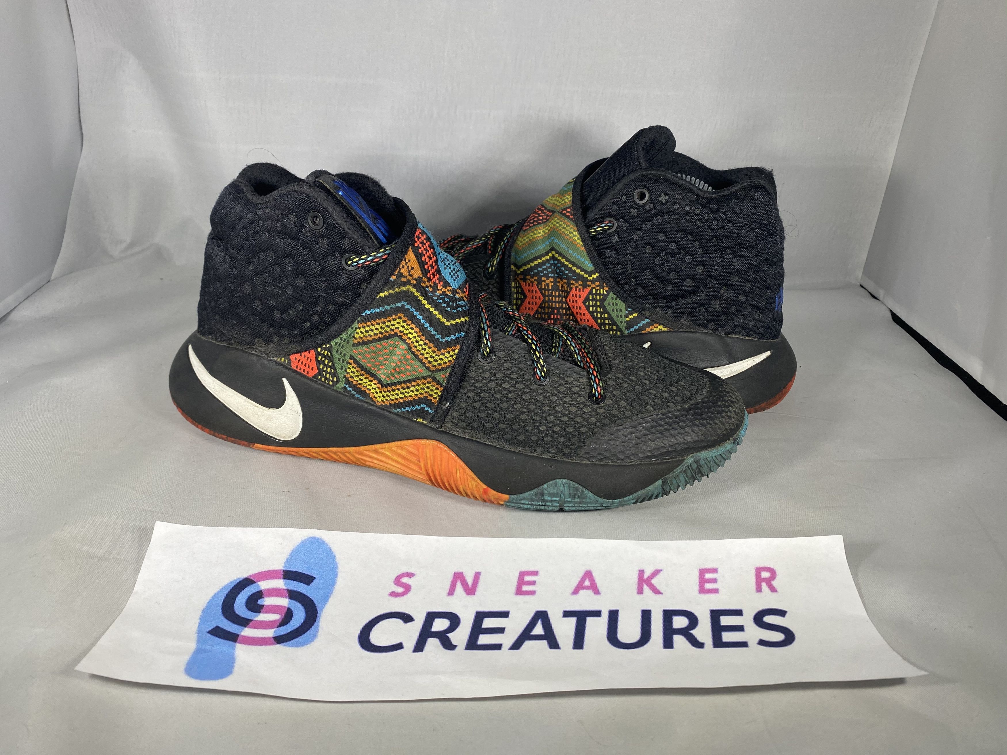 image of Nike Kyrie 2 Bhm Shoes in Orange, Men's (Size 8)