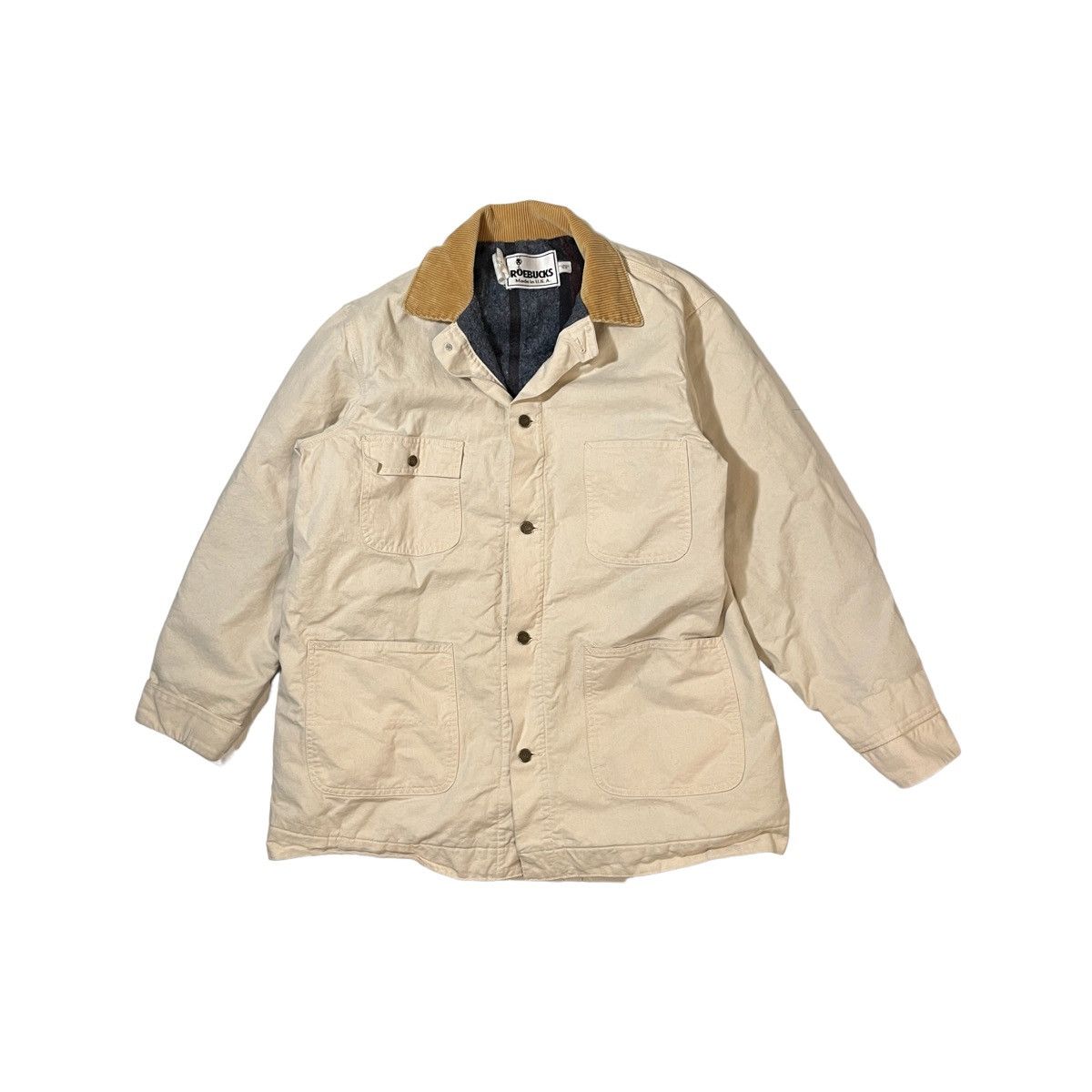 Sears × Vintage Vintage Roebucks Blanket Lined Chore Coat Size US XL / EU 56 / 4 - 1 Thumbnail