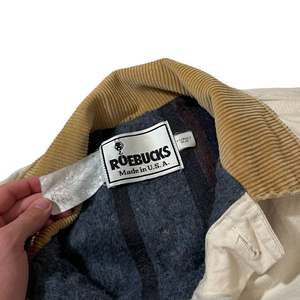 Sears × Vintage Vintage Roebucks Blanket Lined Chore Coat Size US XL / EU 56 / 4 - 2 Thumbnail