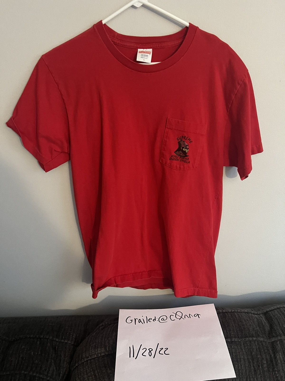 Supreme KING ALPHA QUEEN OMEGA キャップ ベージュ Supreme Alpha Omega | Grailed