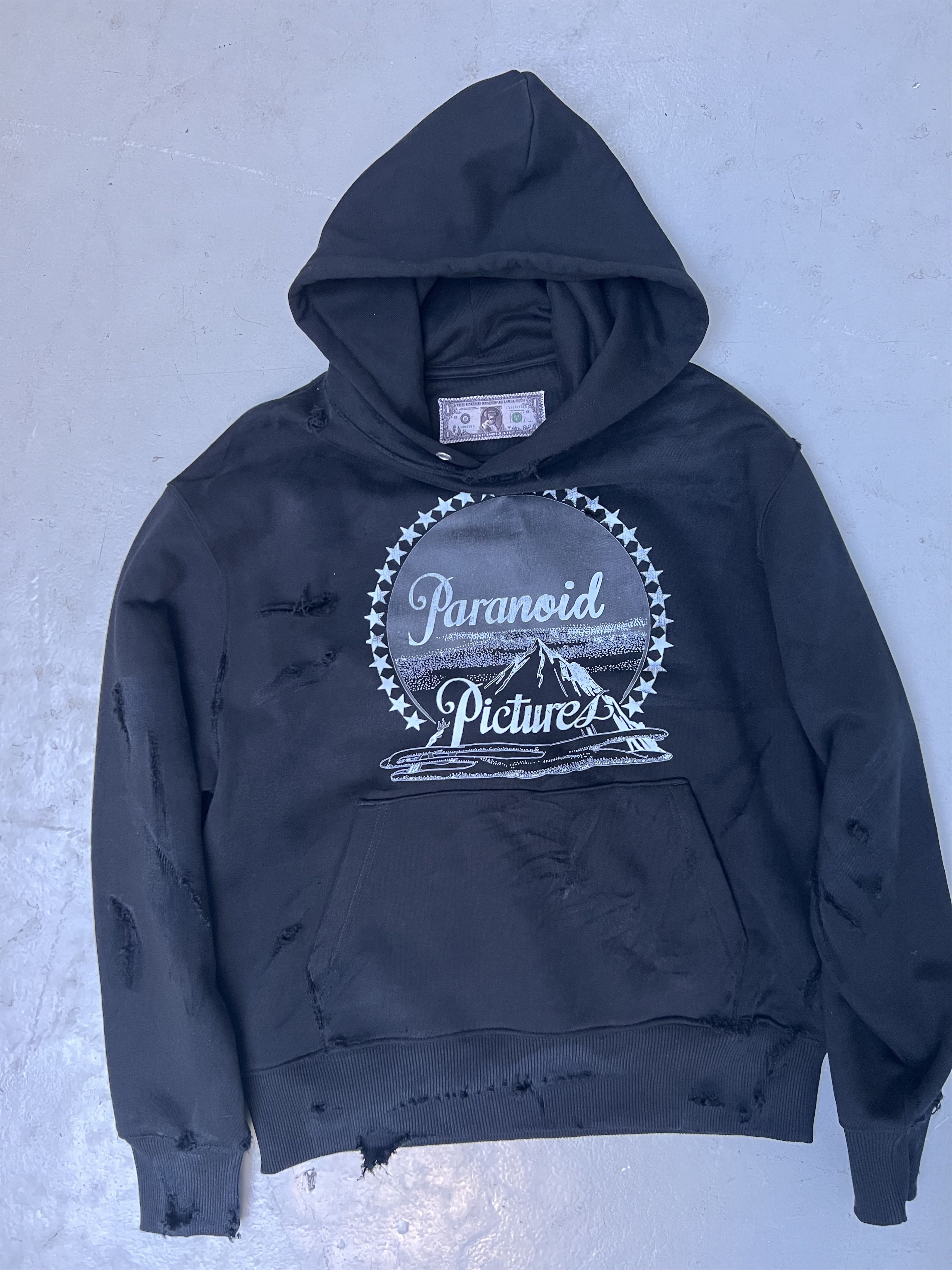 LOHA VETE PARANOID Paramount PICTURES Distressed Hoodie Size US M / EU 48-50 / 2 - 1 Thumbnail