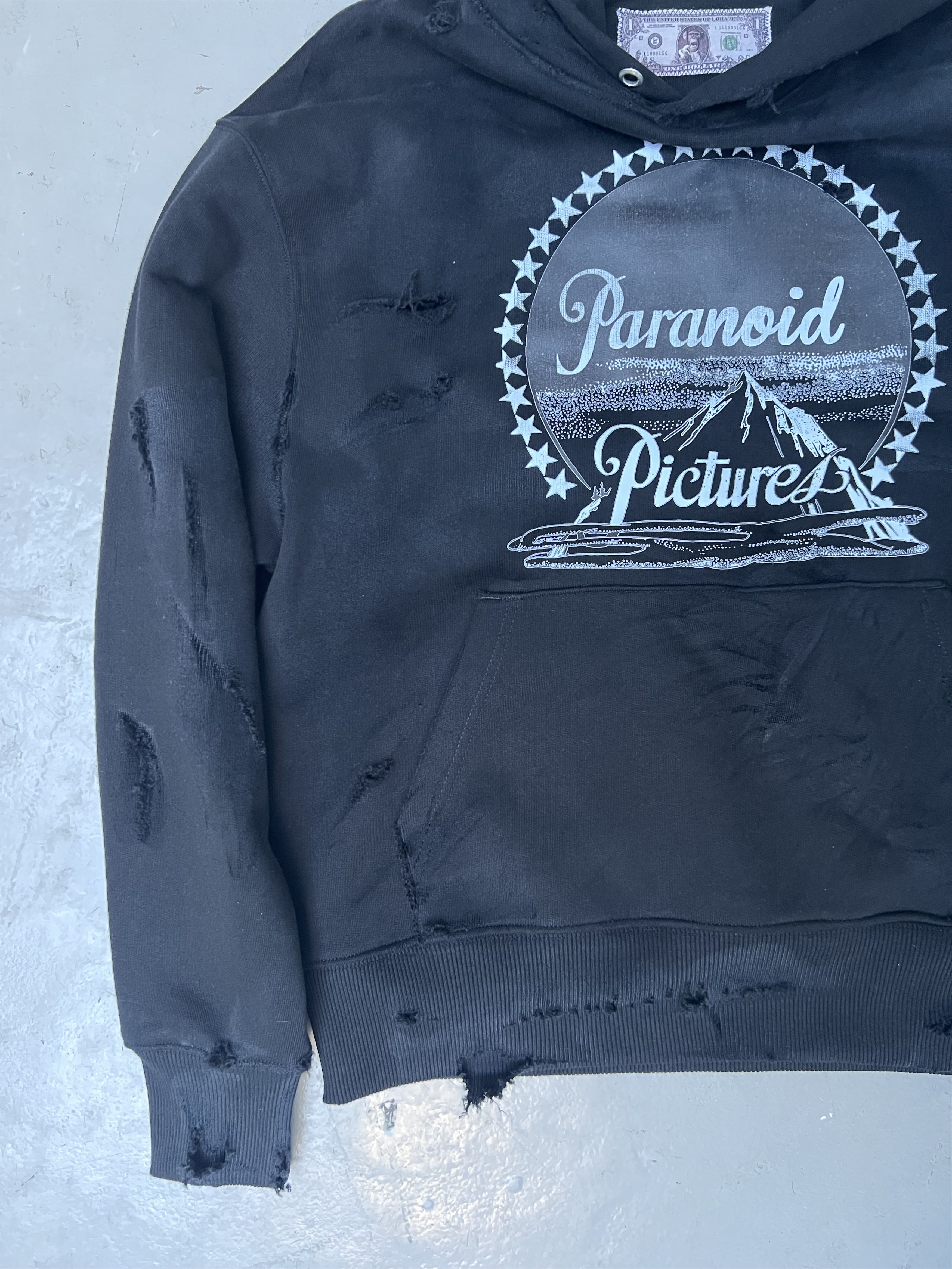 LOHA VETE PARANOID Paramount PICTURES Distressed Hoodie Size US M / EU 48-50 / 2 - 3 Thumbnail
