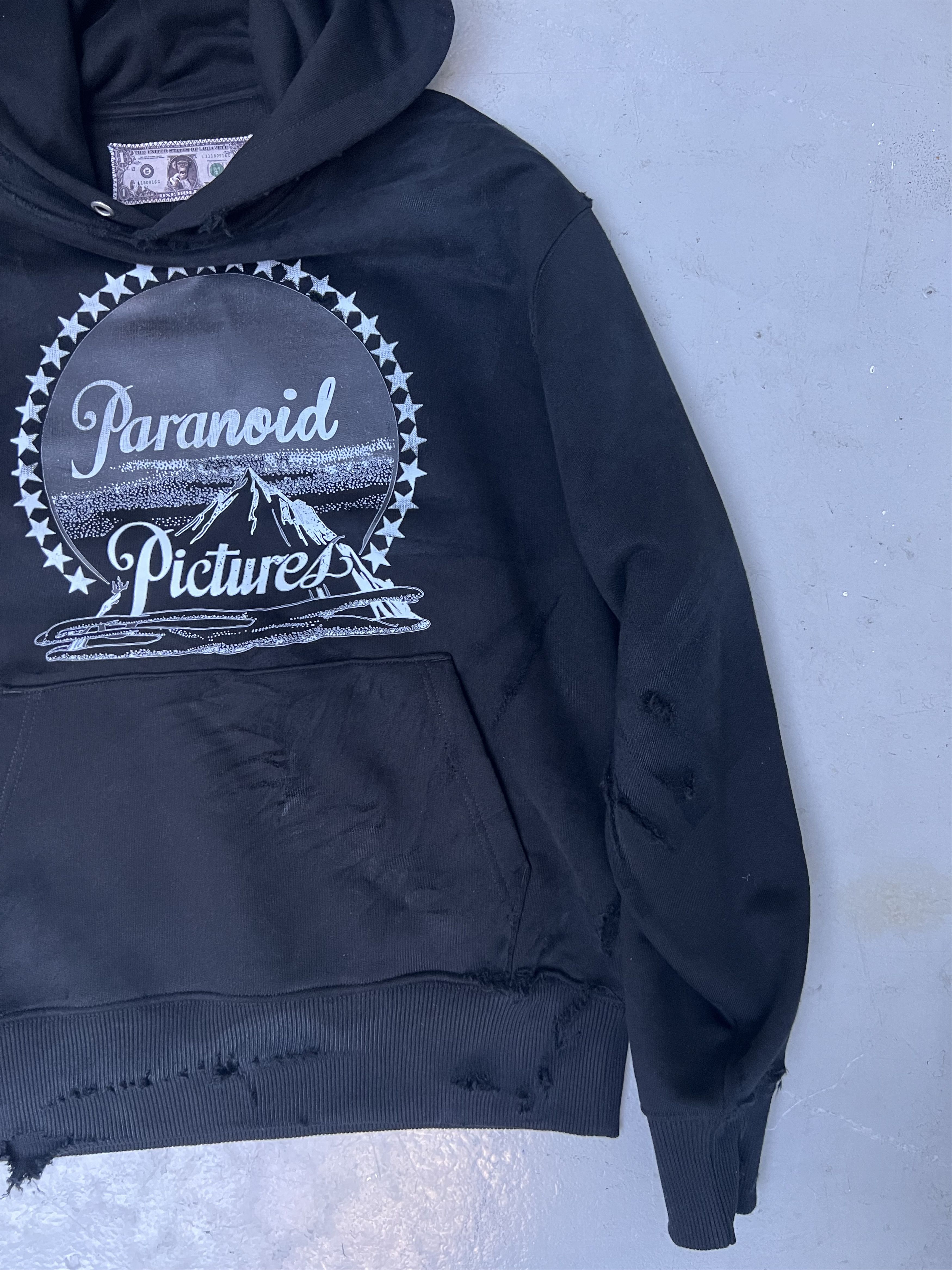 LOHA VETE PARANOID Paramount PICTURES Distressed Hoodie Size US M / EU 48-50 / 2 - 4 Thumbnail