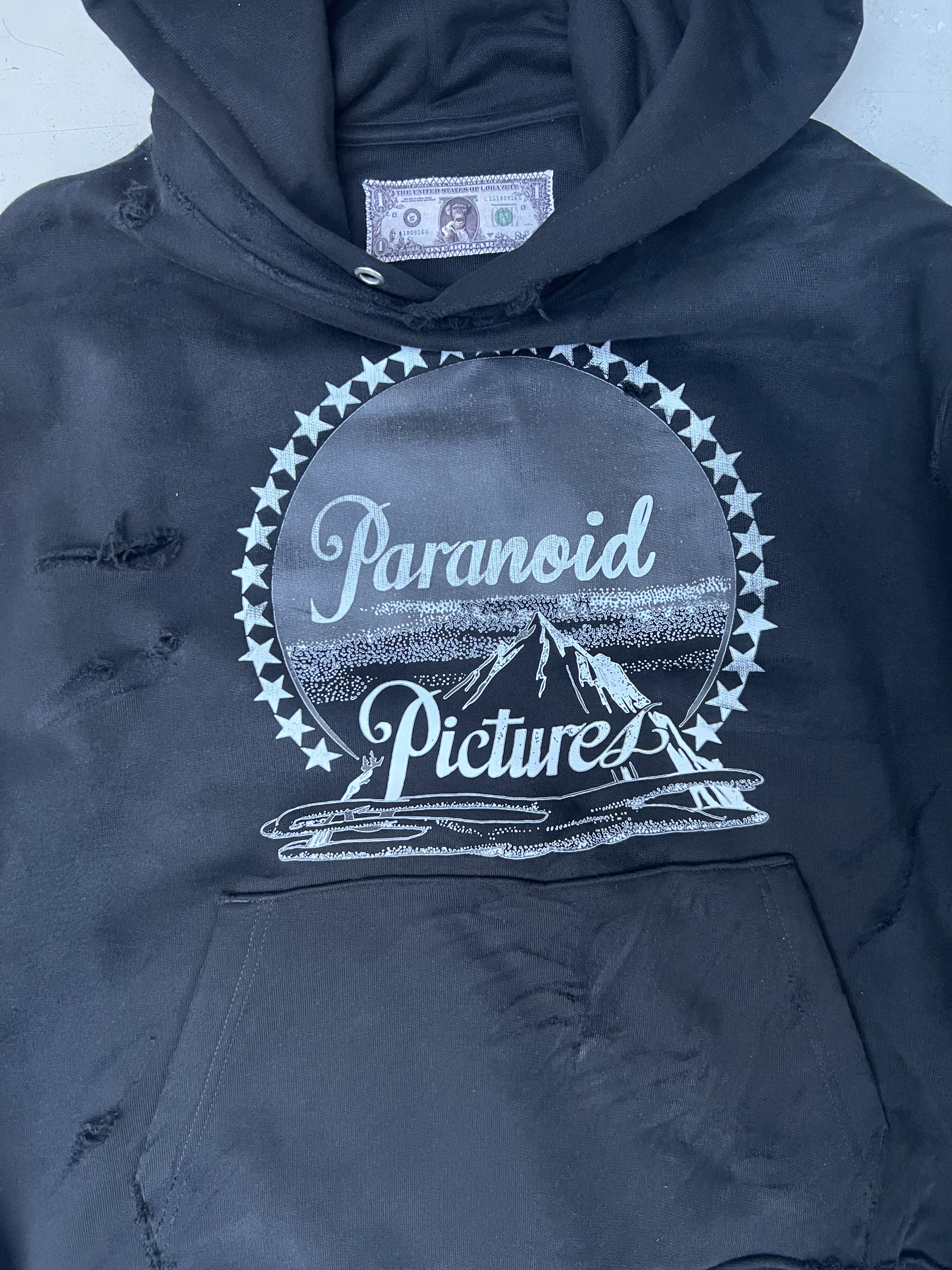 LOHA VETE PARANOID Paramount PICTURES Distressed Hoodie Size US M / EU 48-50 / 2 - 5 Thumbnail