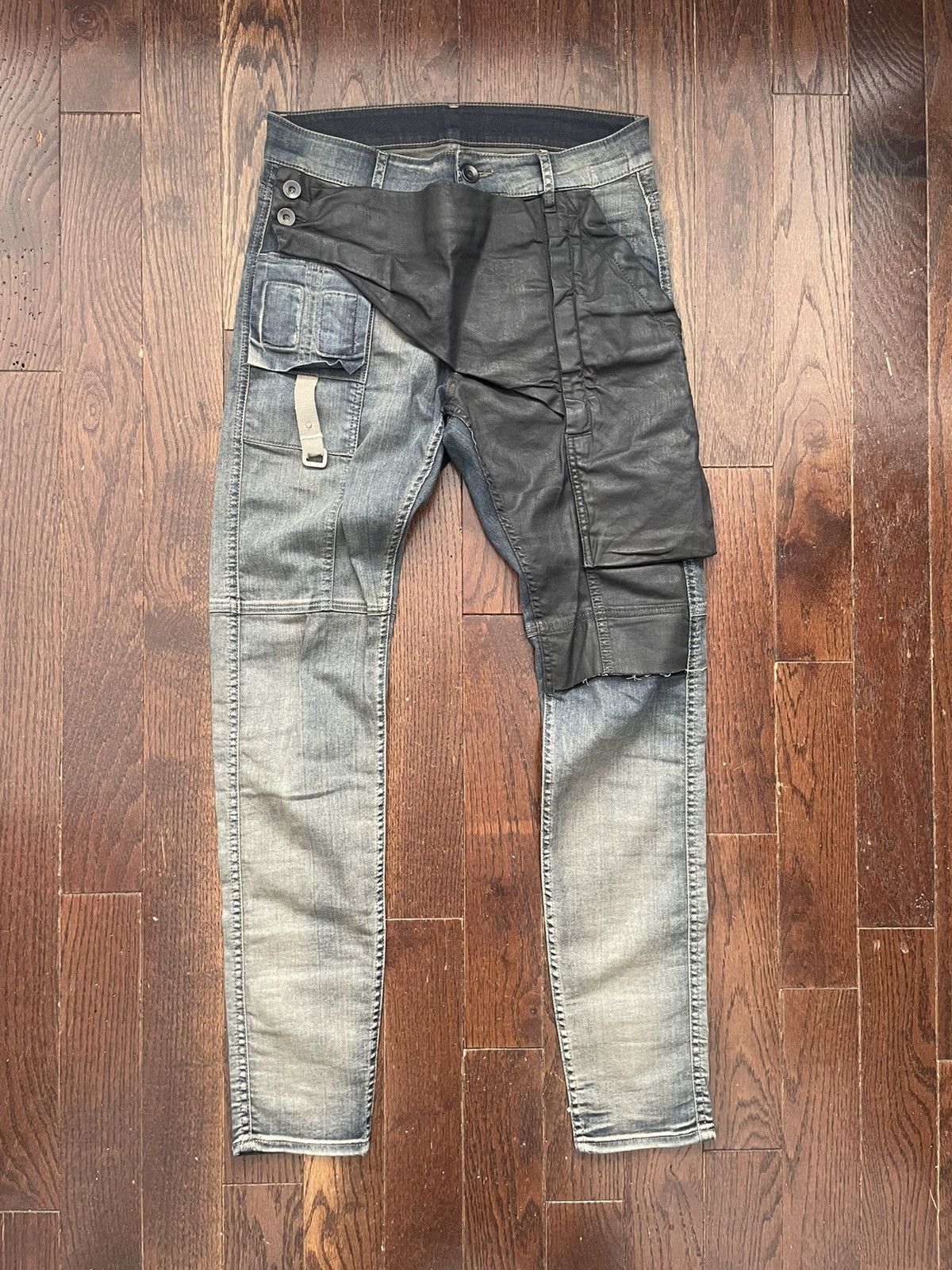 Rick Owens Rick Owens Memphis Cut Hustler Denim Jeans Blue Wash 