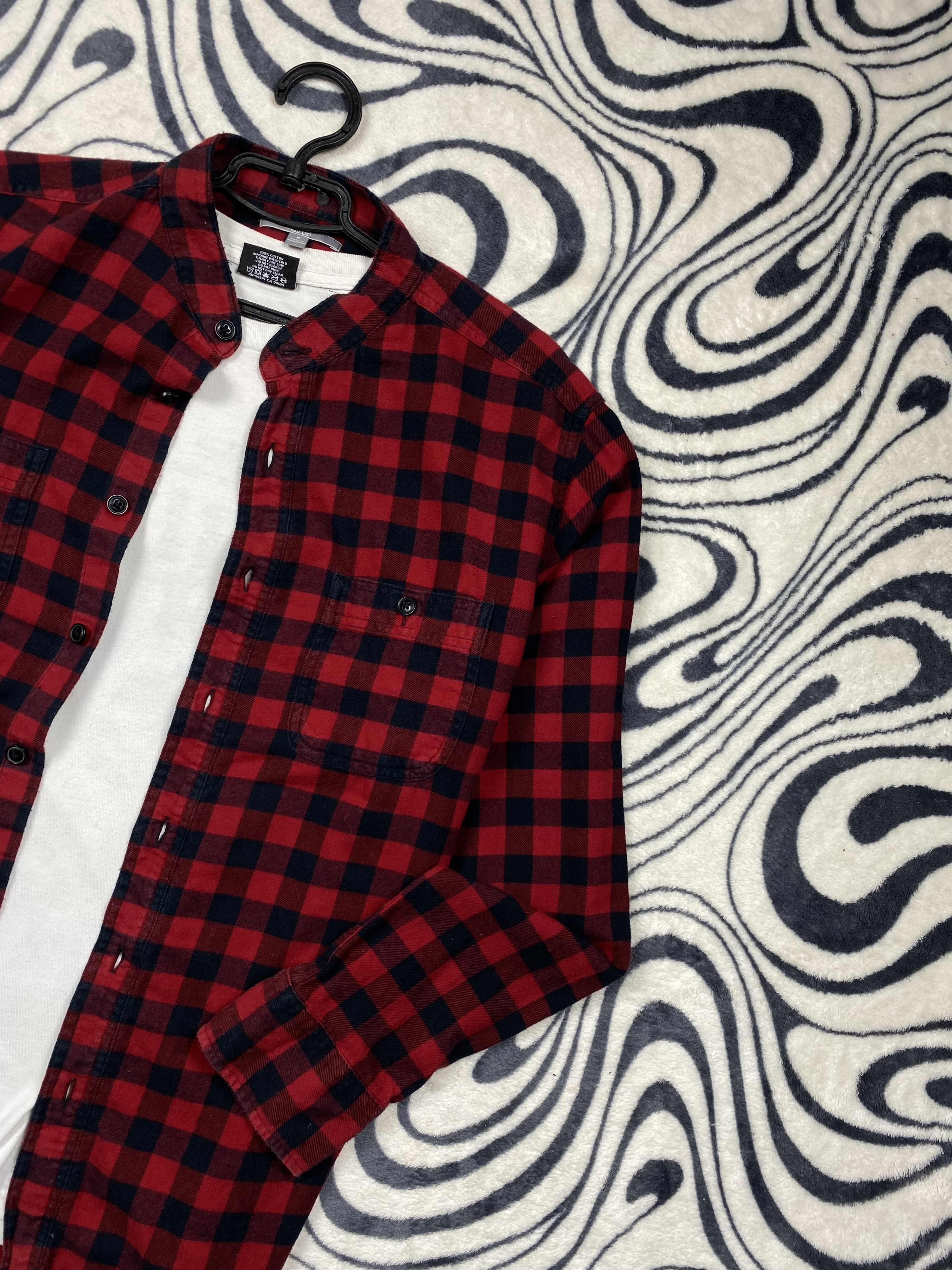 Flannel × Uniqlo Uniqlo Flannel Mens Plaid Shirt Size US M / EU 48-50 / 2 - 2 Thumbnail