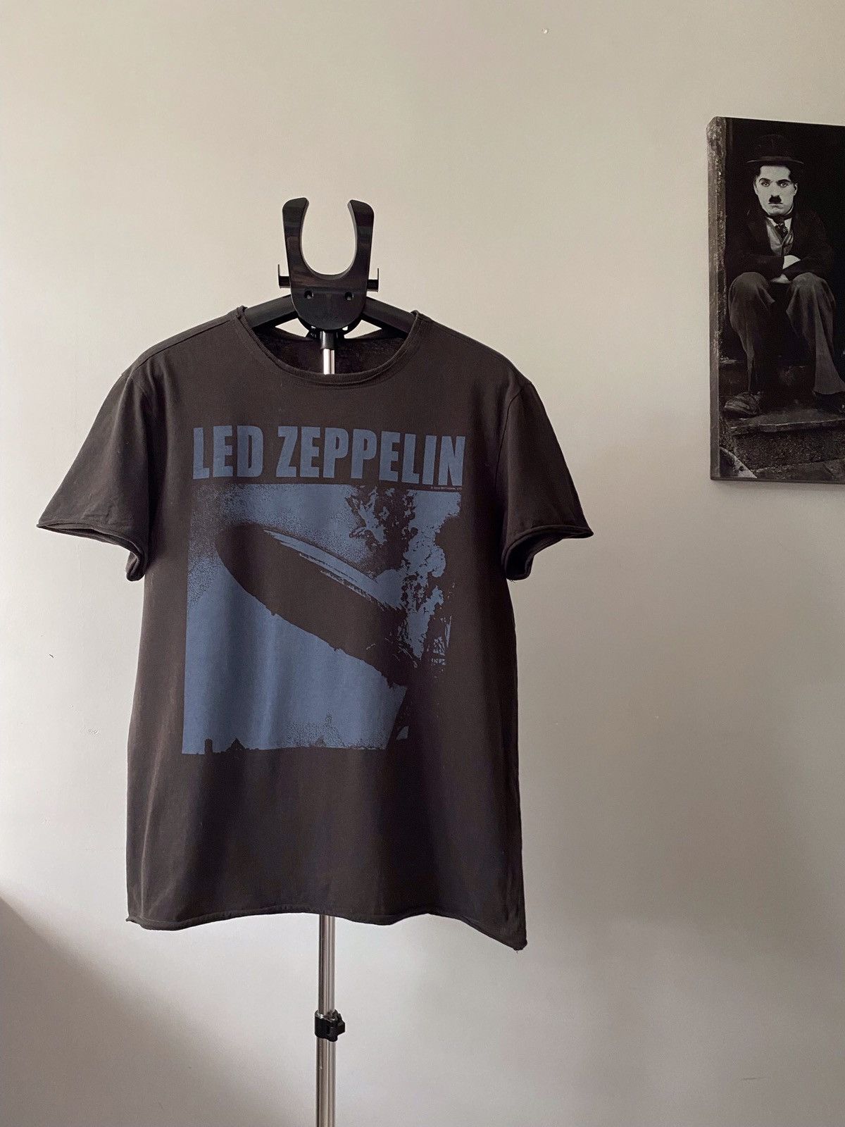 Tultex LED ZEPPELIN Band T-Shirt (Men's Size M) cotton black type Vintage Second Hand