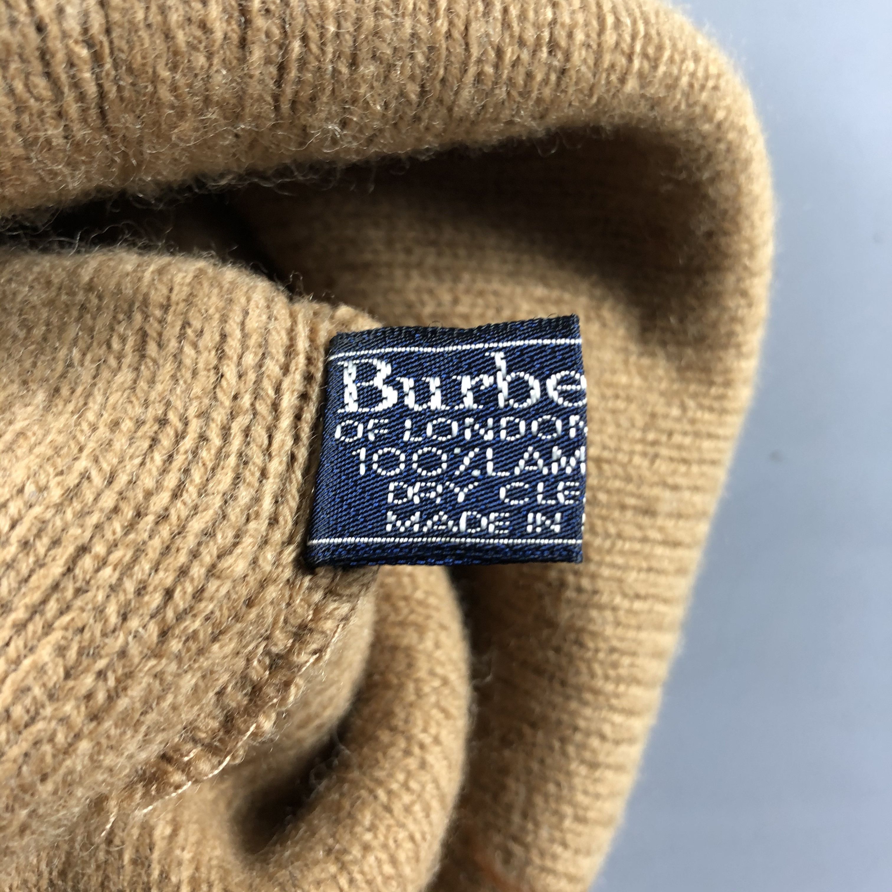 Burberry × Vintage Vintage Burberry Hats Wool Beanie Snow Hat Snow Cap B453 Size ONE SIZE - 8 Thumbnail