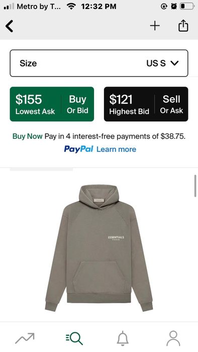 Fear of God Fear of God Essentials Hoodie Desert taupe