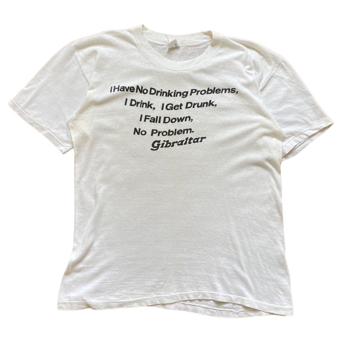 Gibraltar Distressed Graphic Germany 1970s Tee Philosophy