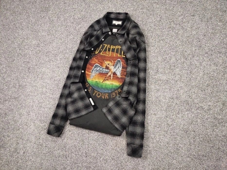 Flannel Vintage Flannel Shirt Checkered Travis Scott Style Size US XL / EU 56 / 4 - 3 Thumbnail