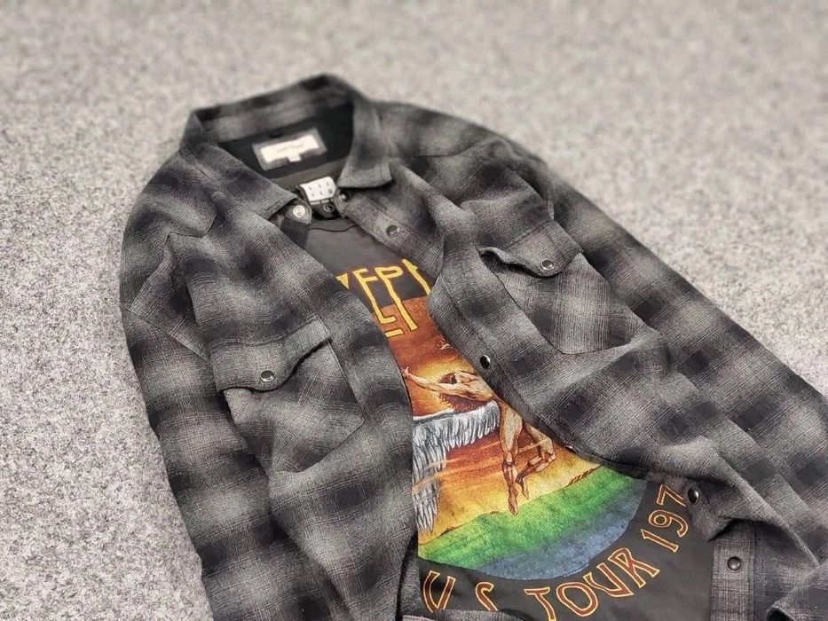 Flannel Vintage Flannel Shirt Checkered Travis Scott Style Size US XL / EU 56 / 4 - 11 Thumbnail