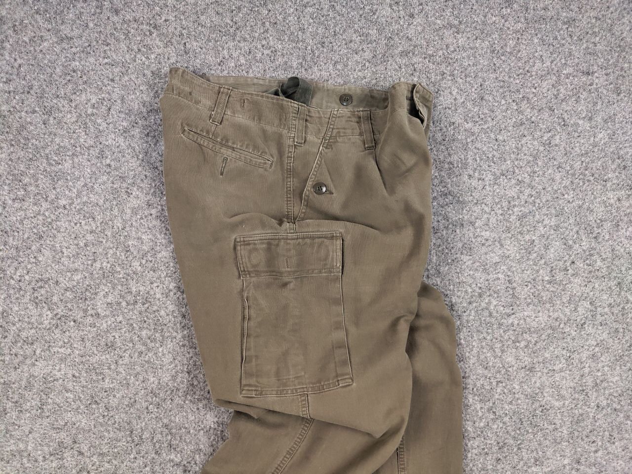 Vintage 🔴 Vintage 80's German Army Military Cargo Trousers Pants Size US 34 / EU 50 - 16 Thumbnail