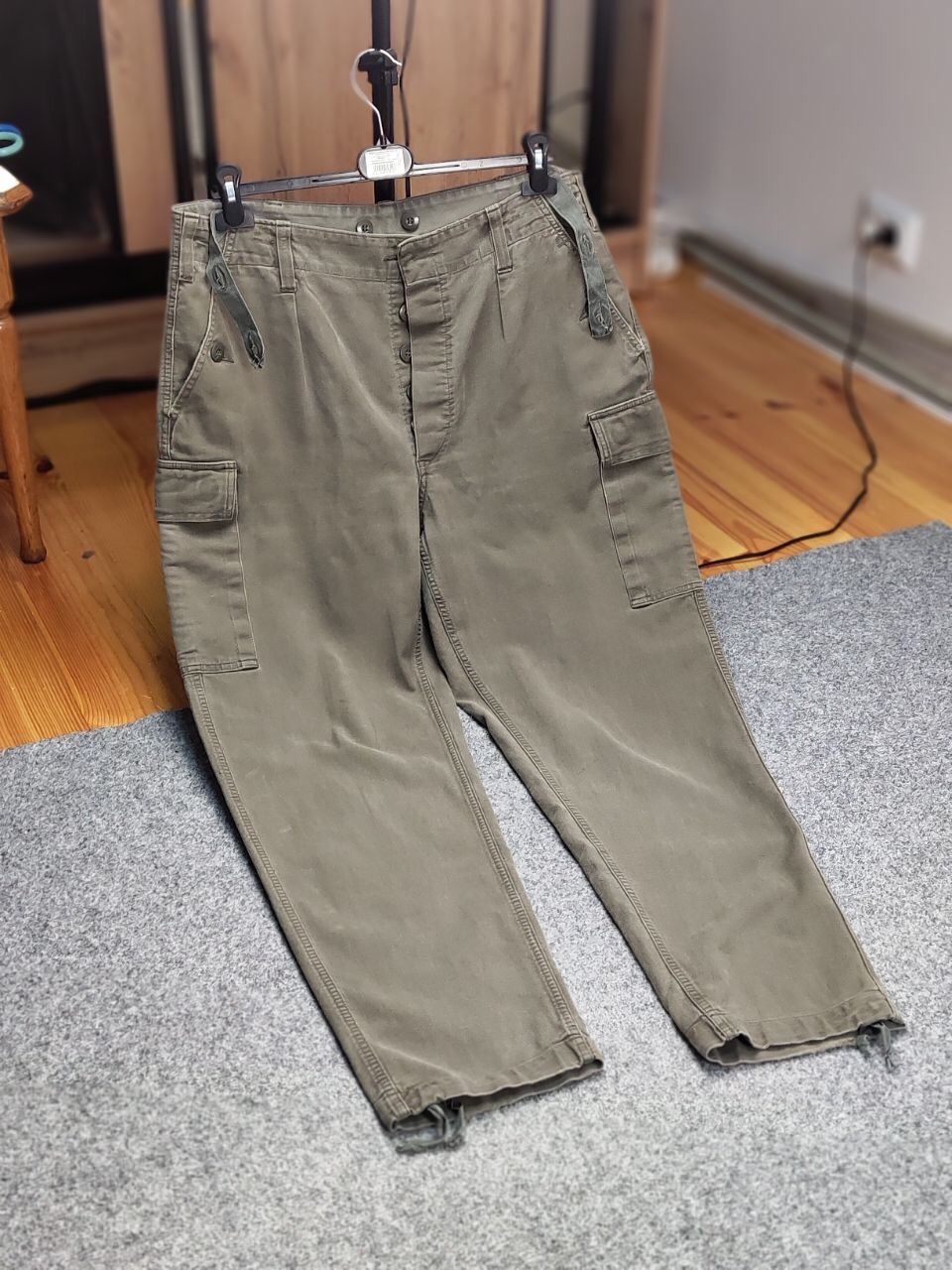 Vintage 🔴 Vintage 80's German Army Military Cargo Trousers Pants Size US 34 / EU 50 - 18 Thumbnail