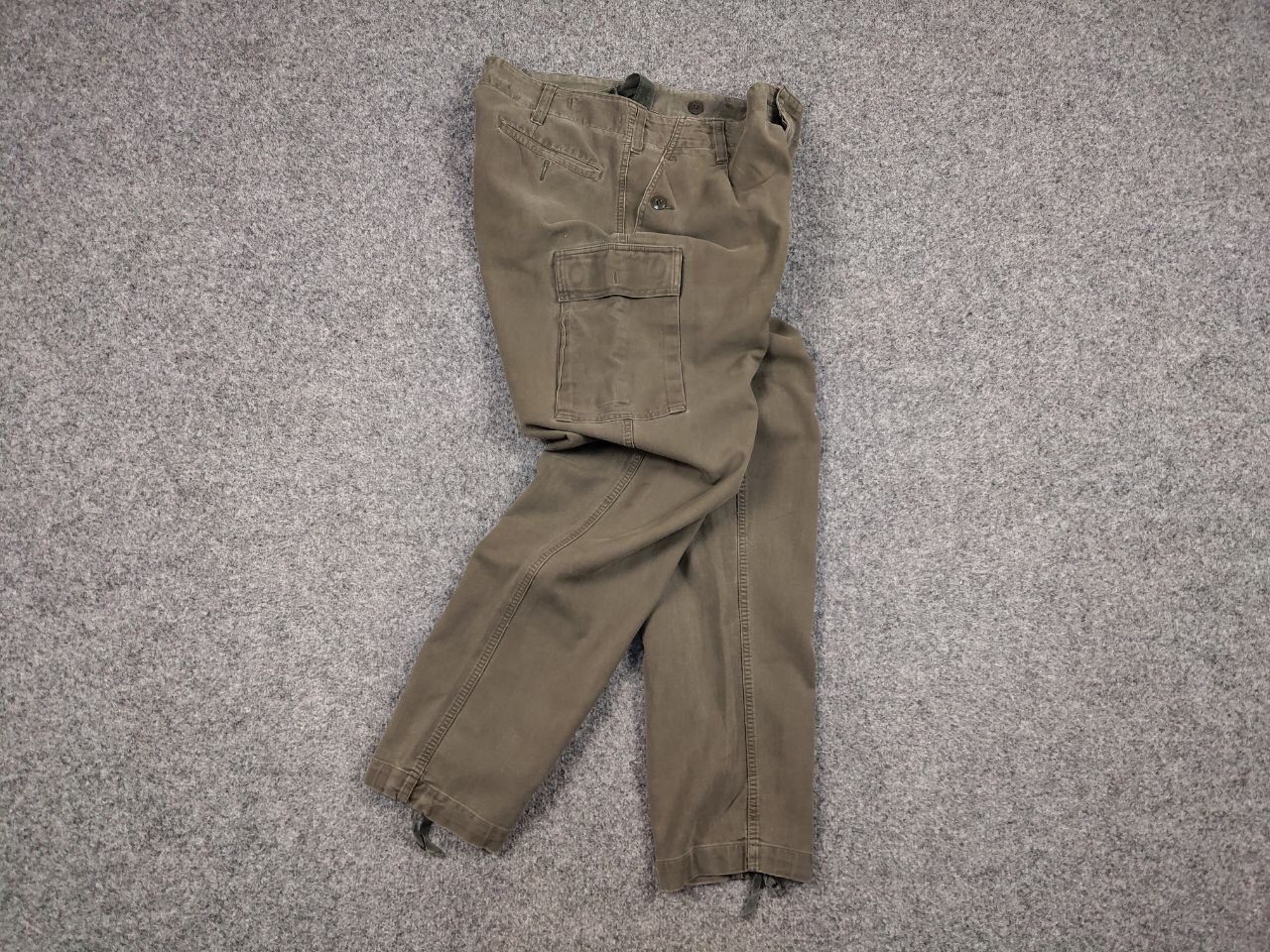 Vintage 🔴 Vintage 80's German Army Military Cargo Trousers Pants Size US 34 / EU 50 - 15 Thumbnail