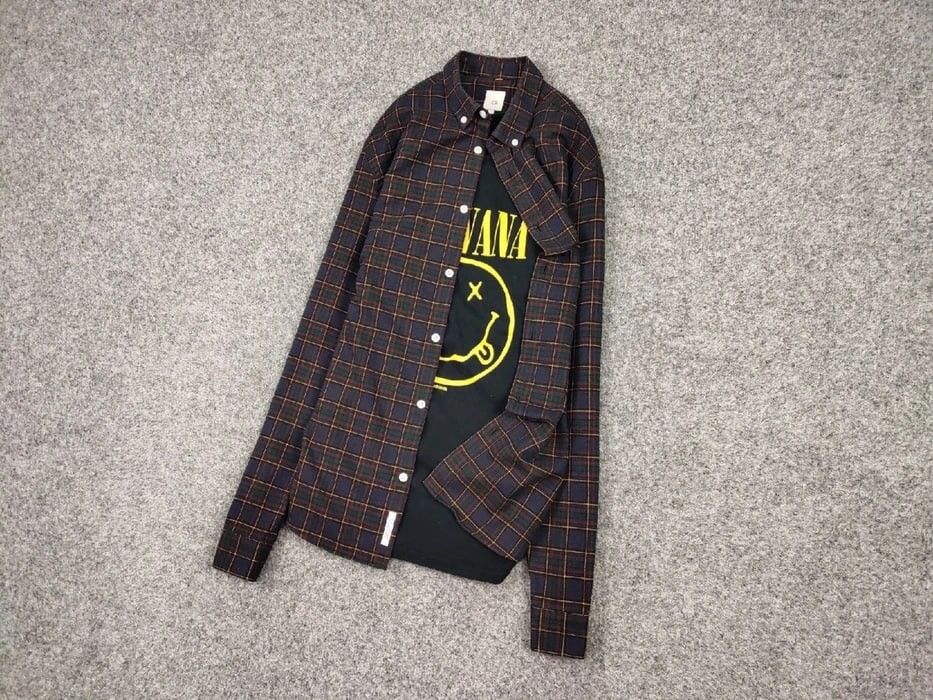 Flannel Vintage Flannel Shirt Travis Scott Style Size US M / EU 48-50 / 2 - 7 Thumbnail