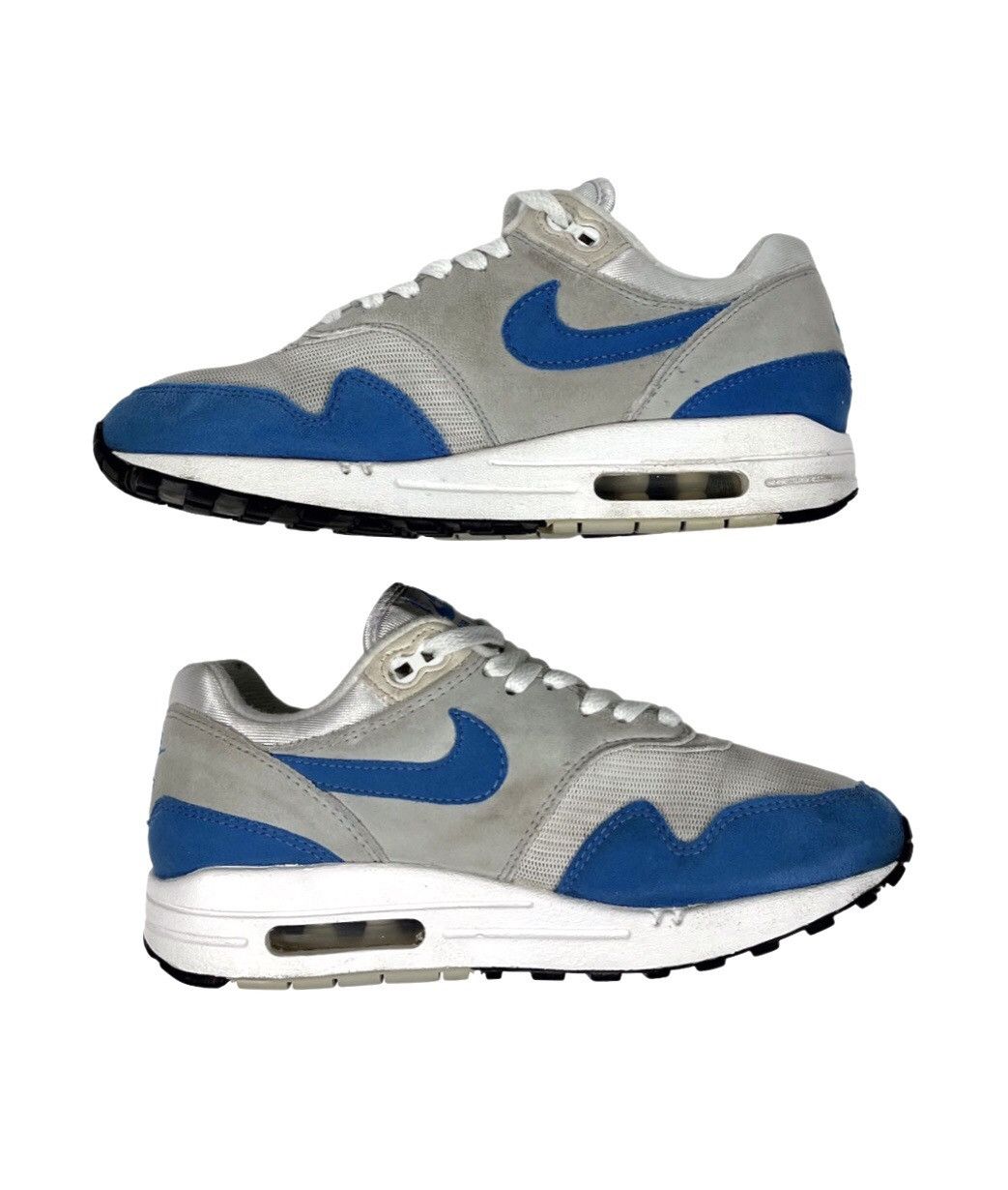 Nike Nike Air Max 1 Essential White University Blue Size US 7 / IT 37 - 3 Thumbnail