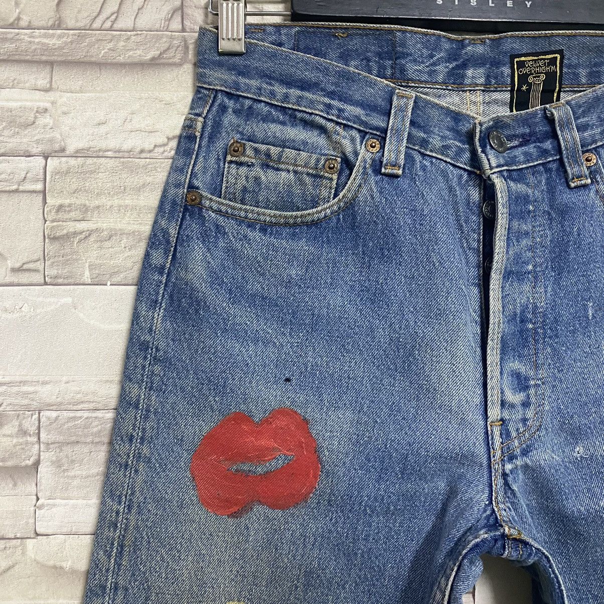 Levi's VELVET OVERHIGH'M DMX x LEVIS Monroe Portrait Reworked Jeans Size US 29 - 8 Thumbnail