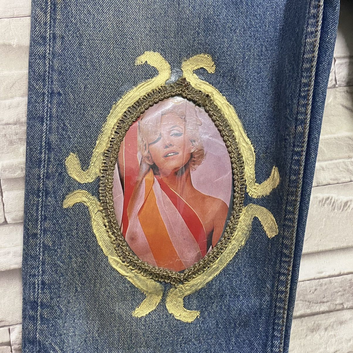 Levi's VELVET OVERHIGH'M DMX x LEVIS Monroe Portrait Reworked Jeans Size US 29 - 6 Thumbnail