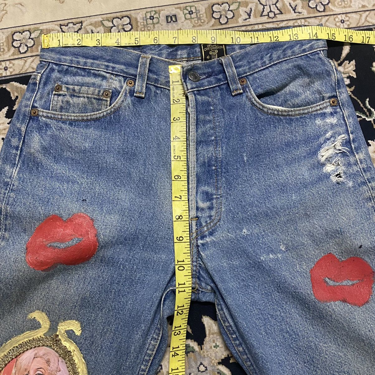 Levi's VELVET OVERHIGH'M DMX x LEVIS Monroe Portrait Reworked Jeans Size US 29 - 22 Thumbnail