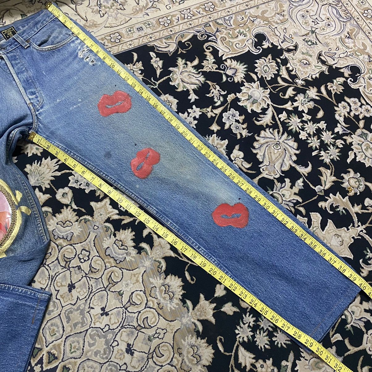 Levi's VELVET OVERHIGH'M DMX x LEVIS Monroe Portrait Reworked Jeans Size US 29 - 23 Thumbnail