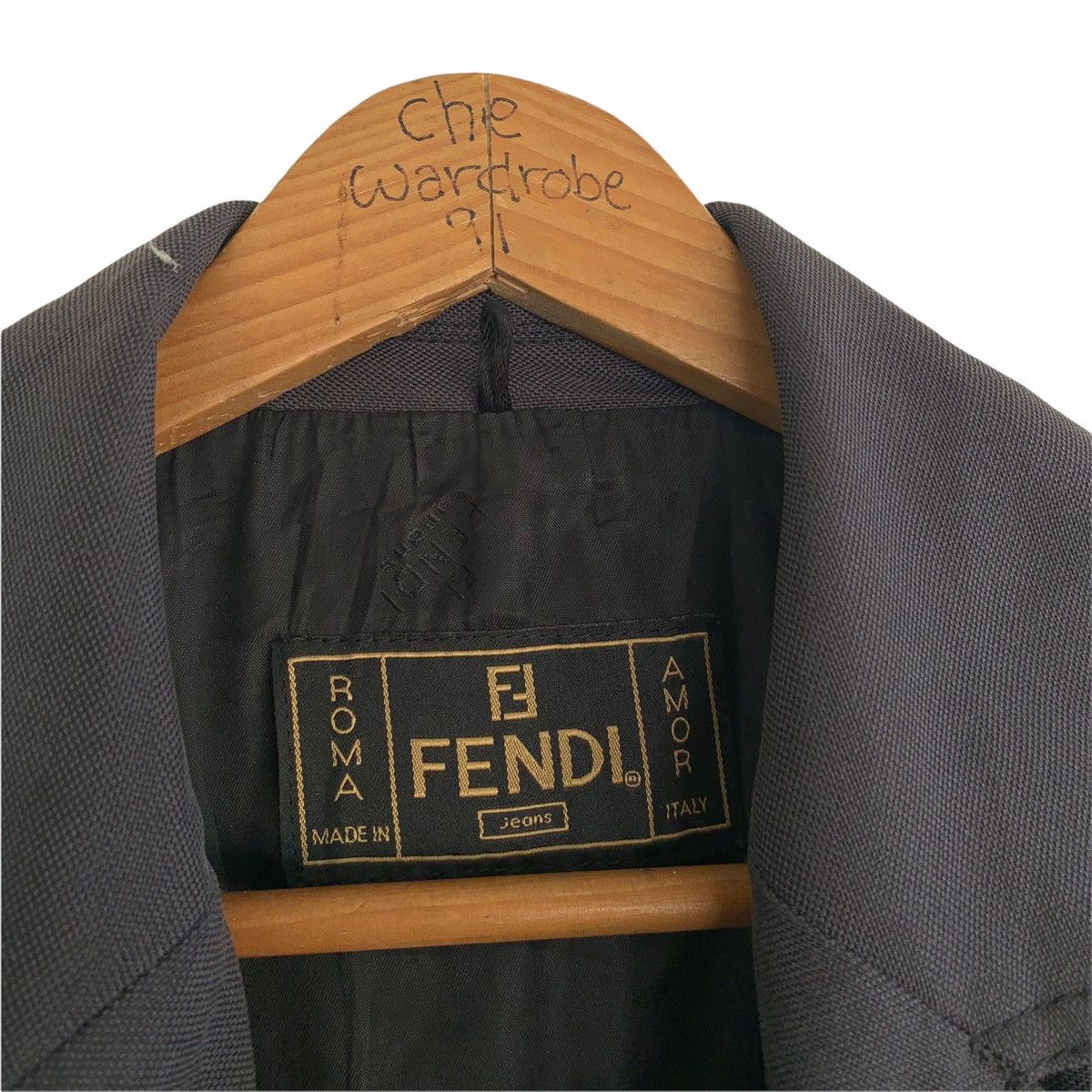 Fendi Vintage Fendi Jeans Roma Long Jacket Size S / US 4 / IT 40 - 8 Thumbnail