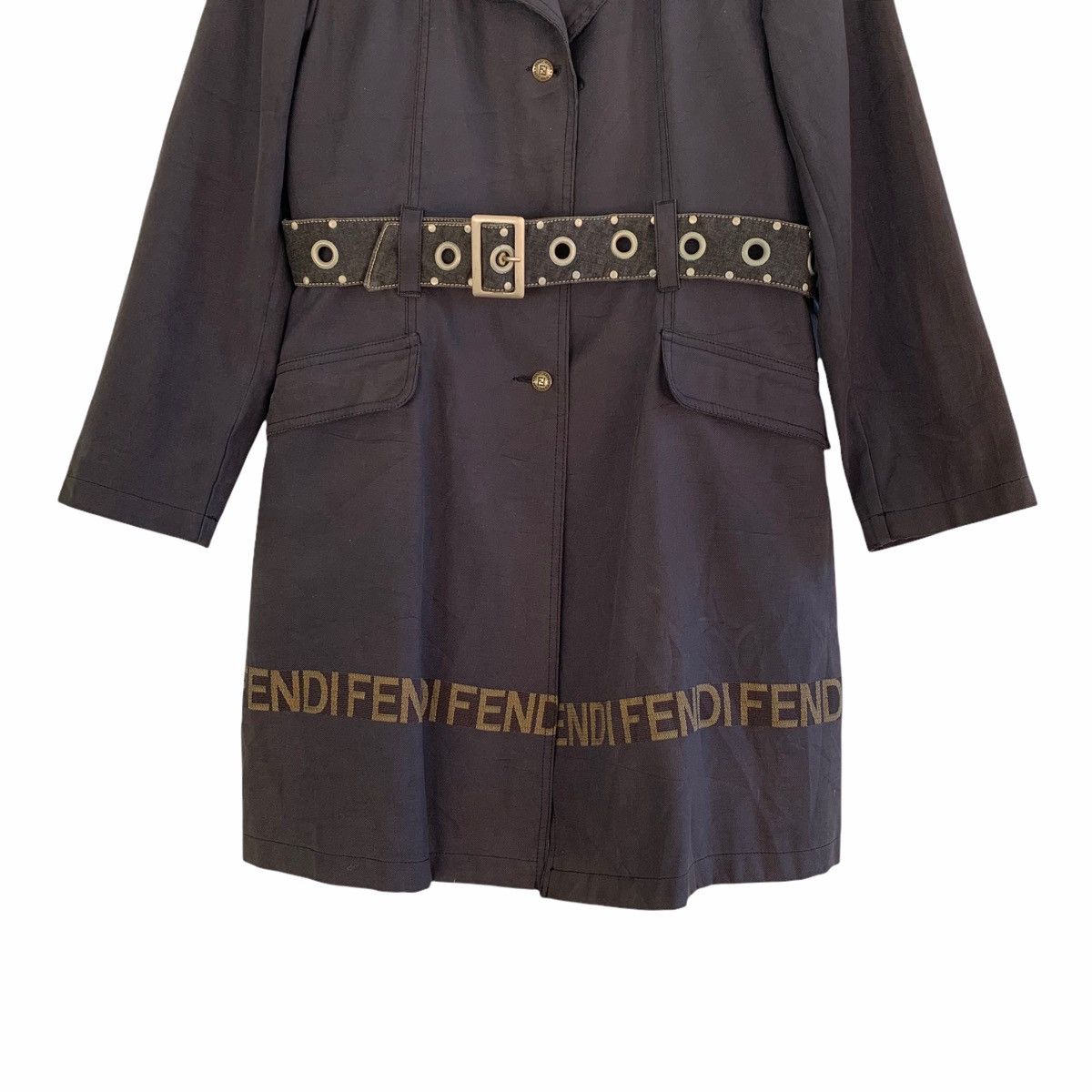 Fendi Vintage Fendi Jeans Roma Long Jacket Size S / US 4 / IT 40 - 5 Thumbnail
