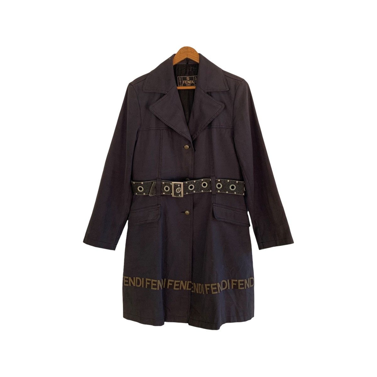 Fendi Vintage Fendi Jeans Roma Long Jacket Size S / US 4 / IT 40 - 1 Thumbnail