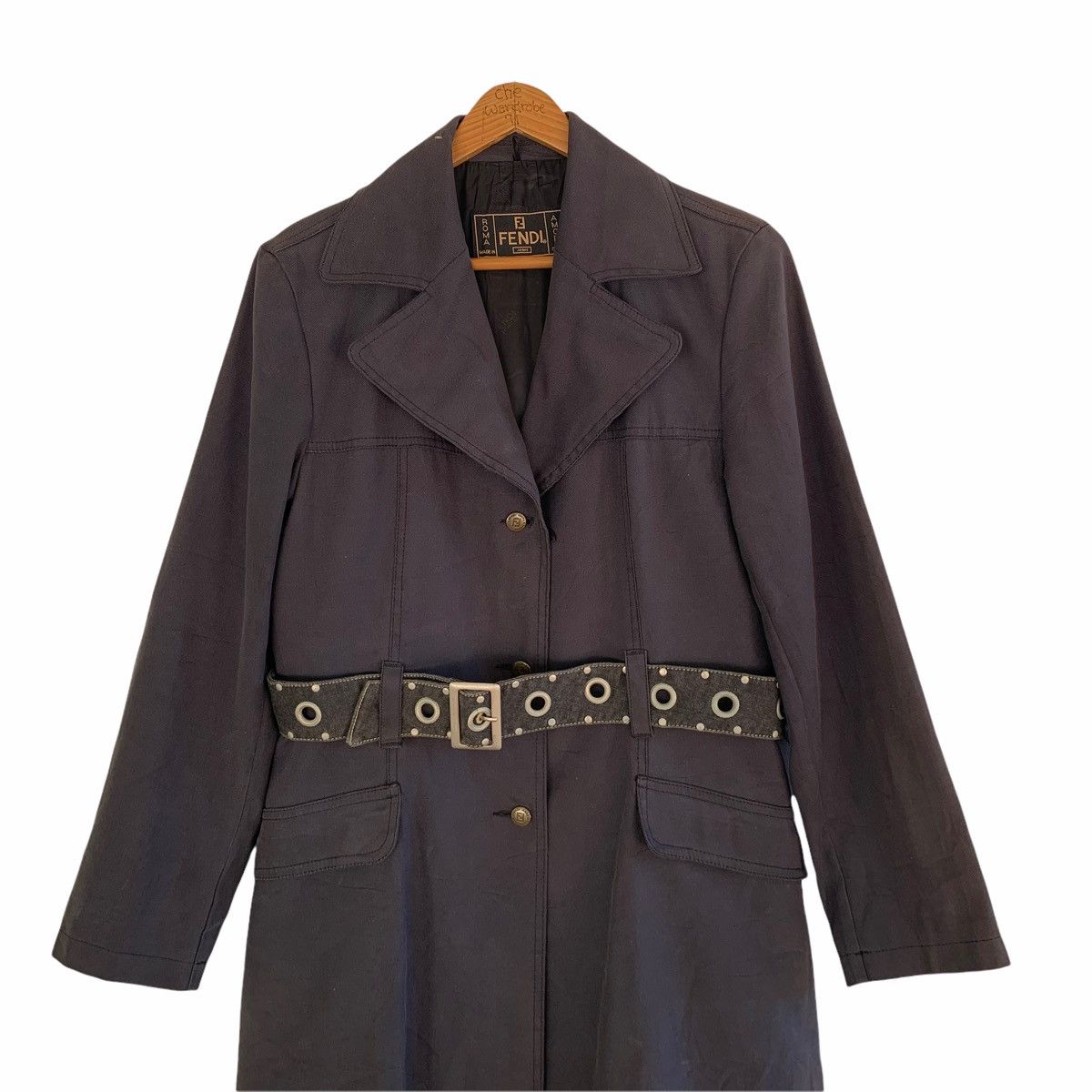 Fendi Vintage Fendi Jeans Roma Long Jacket Size S / US 4 / IT 40 - 4 Thumbnail