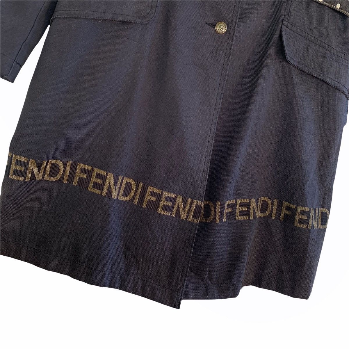 Fendi Vintage Fendi Jeans Roma Long Jacket Size S / US 4 / IT 40 - 6 Thumbnail