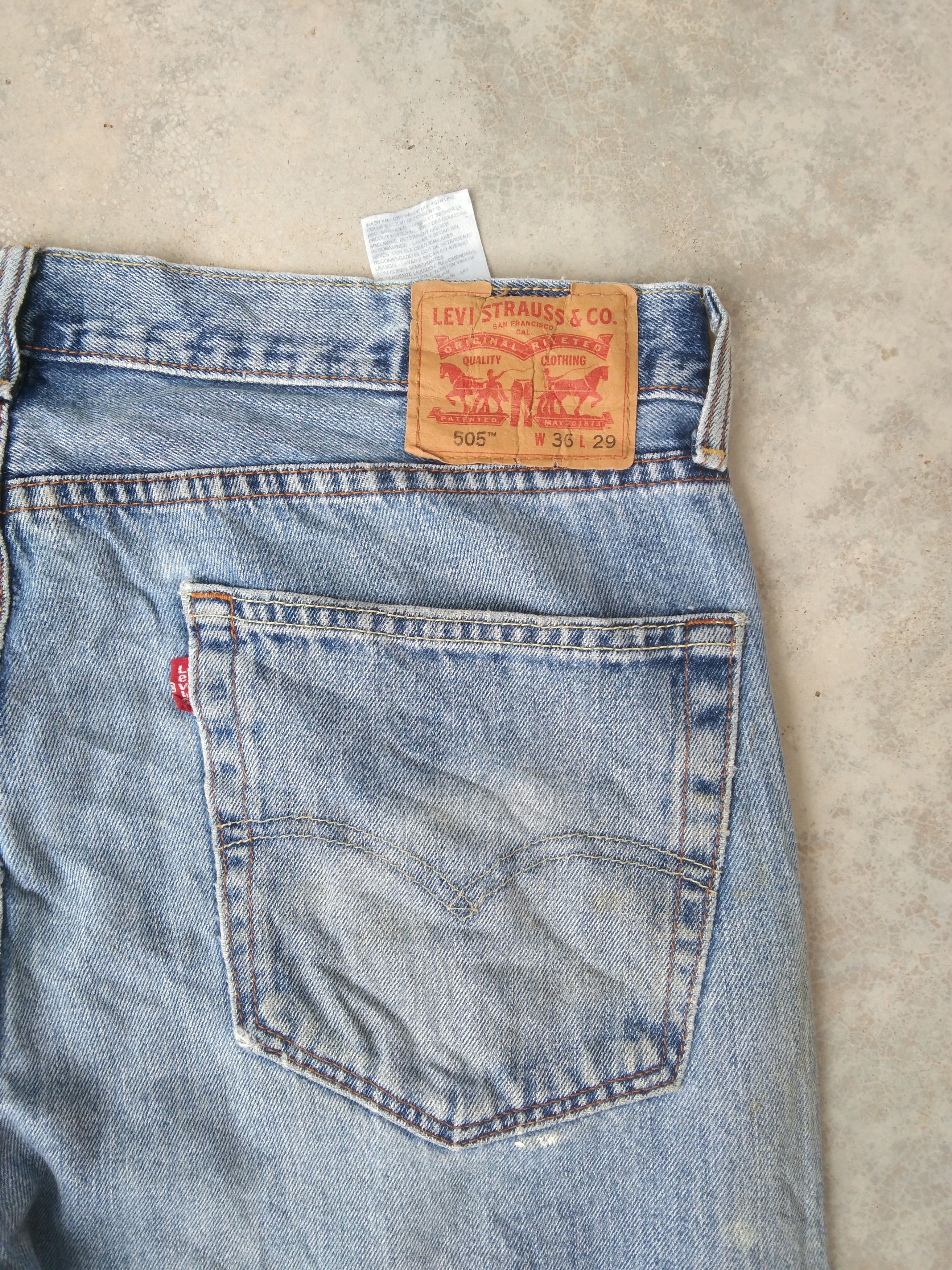 Levi's Vintage Levi's Jeans 505 Painter Distressed Denim 36x29 Size US 36 / EU 52 - 4 Thumbnail