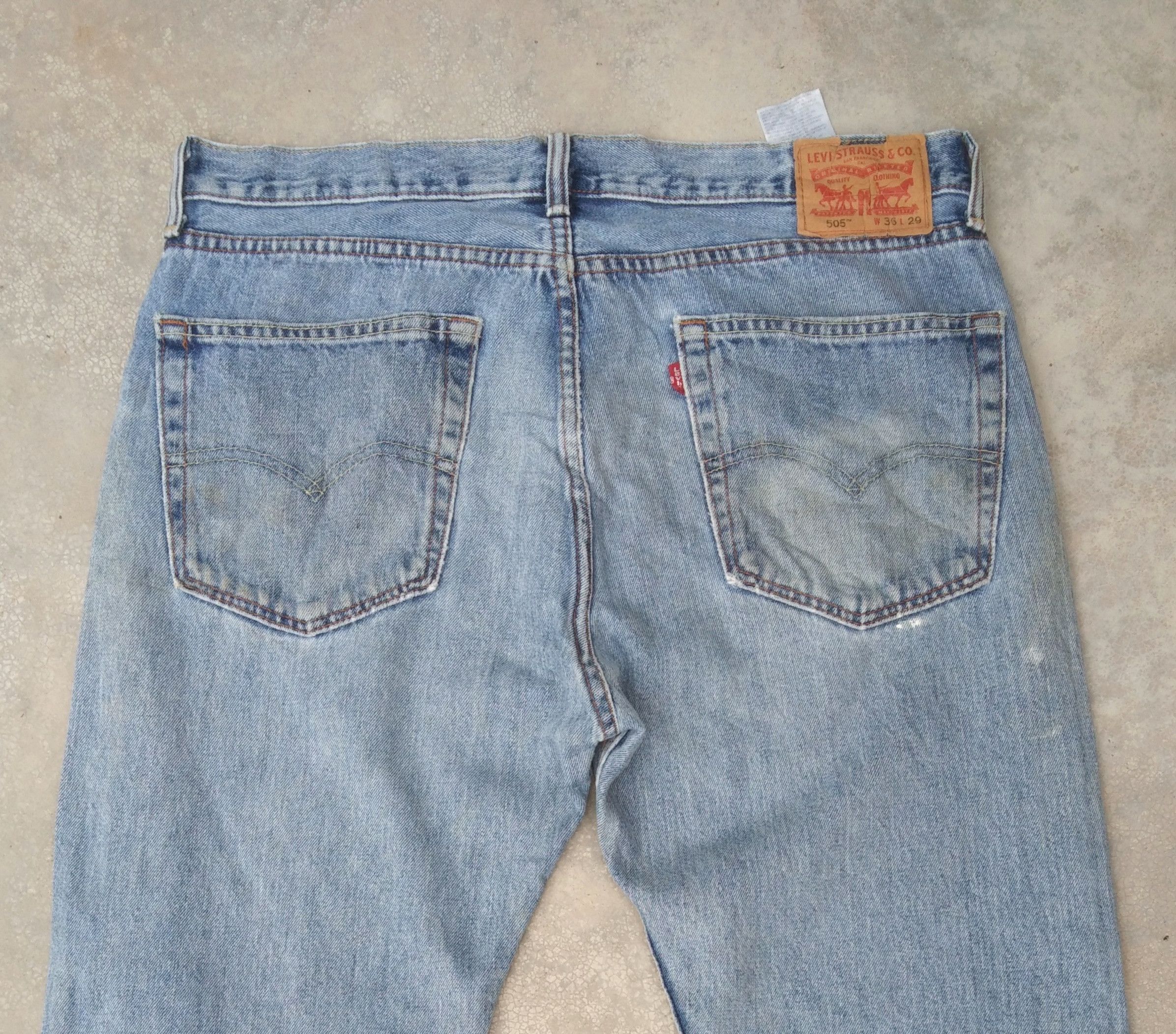Levi's Vintage Levi's Jeans 505 Painter Distressed Denim 36x29 Size US 36 / EU 52 - 5 Thumbnail