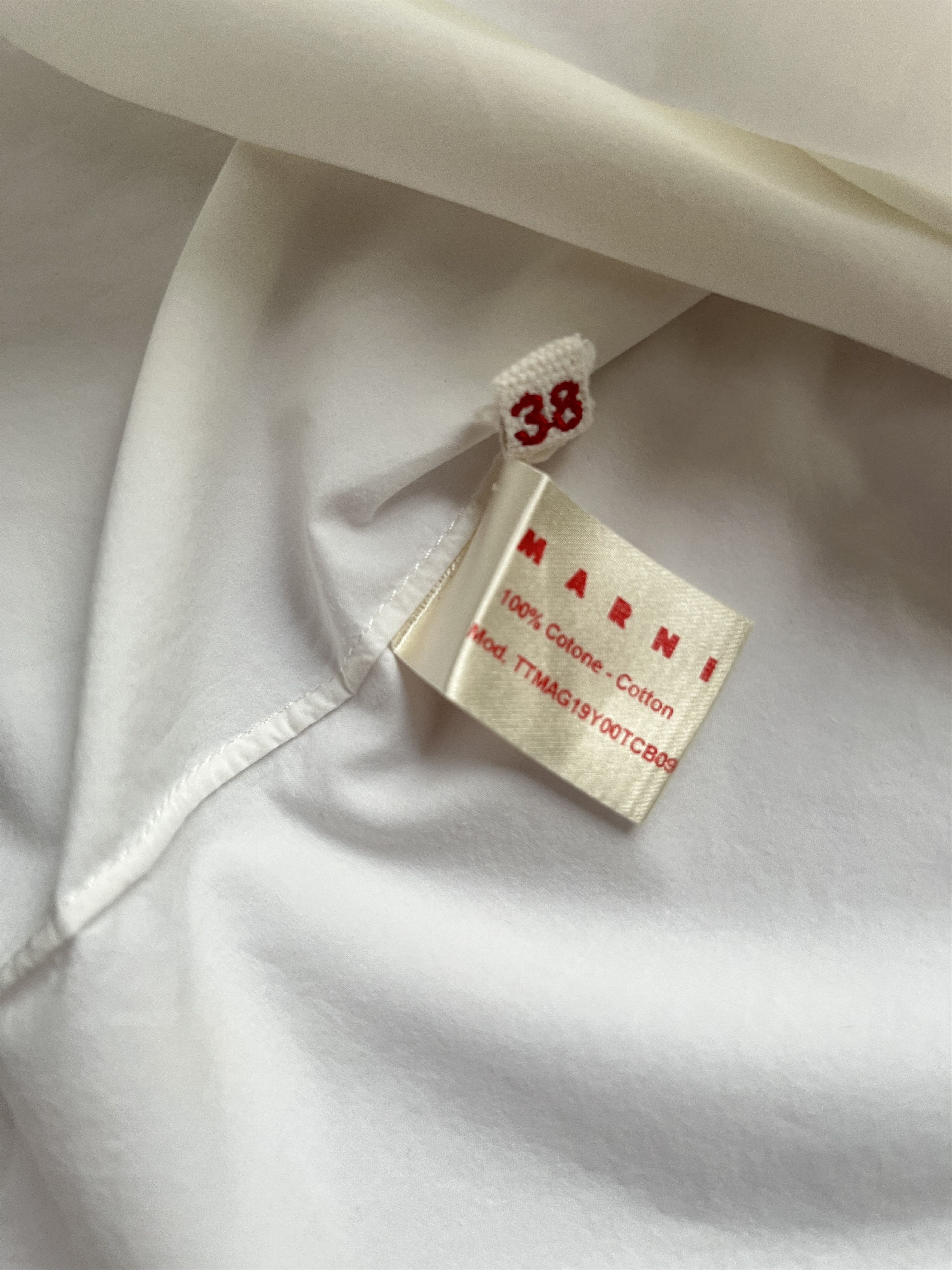 Marni ⚡️QUICK SALE⚡️Marni White Blouse Top with Bow Detail Size M / US 6-8 / IT 42-44 - 4 Thumbnail