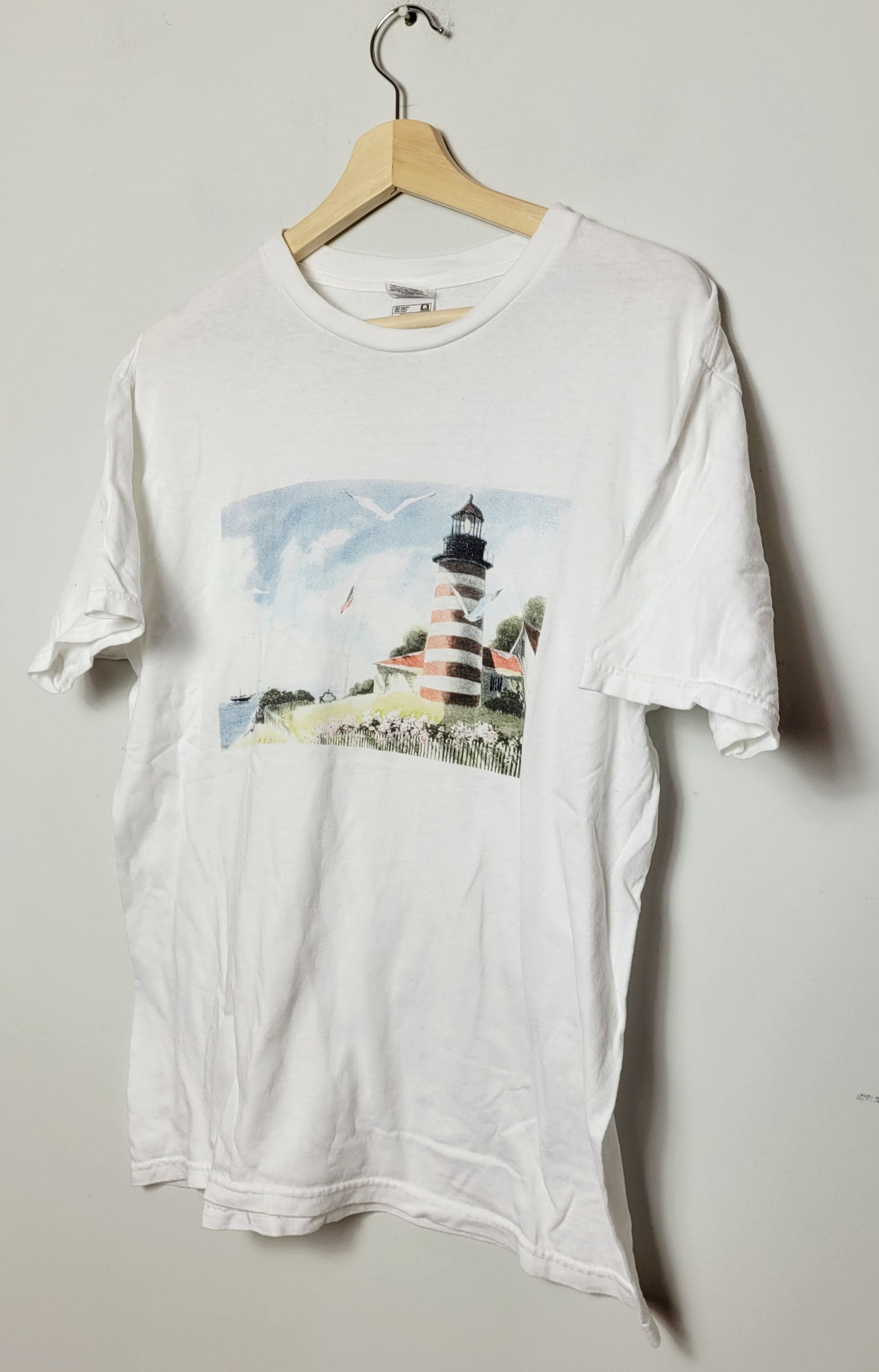 Vintage Sea Tower View Vintage T-shirt Size US L / EU 52-54 / 3 - 2 Thumbnail