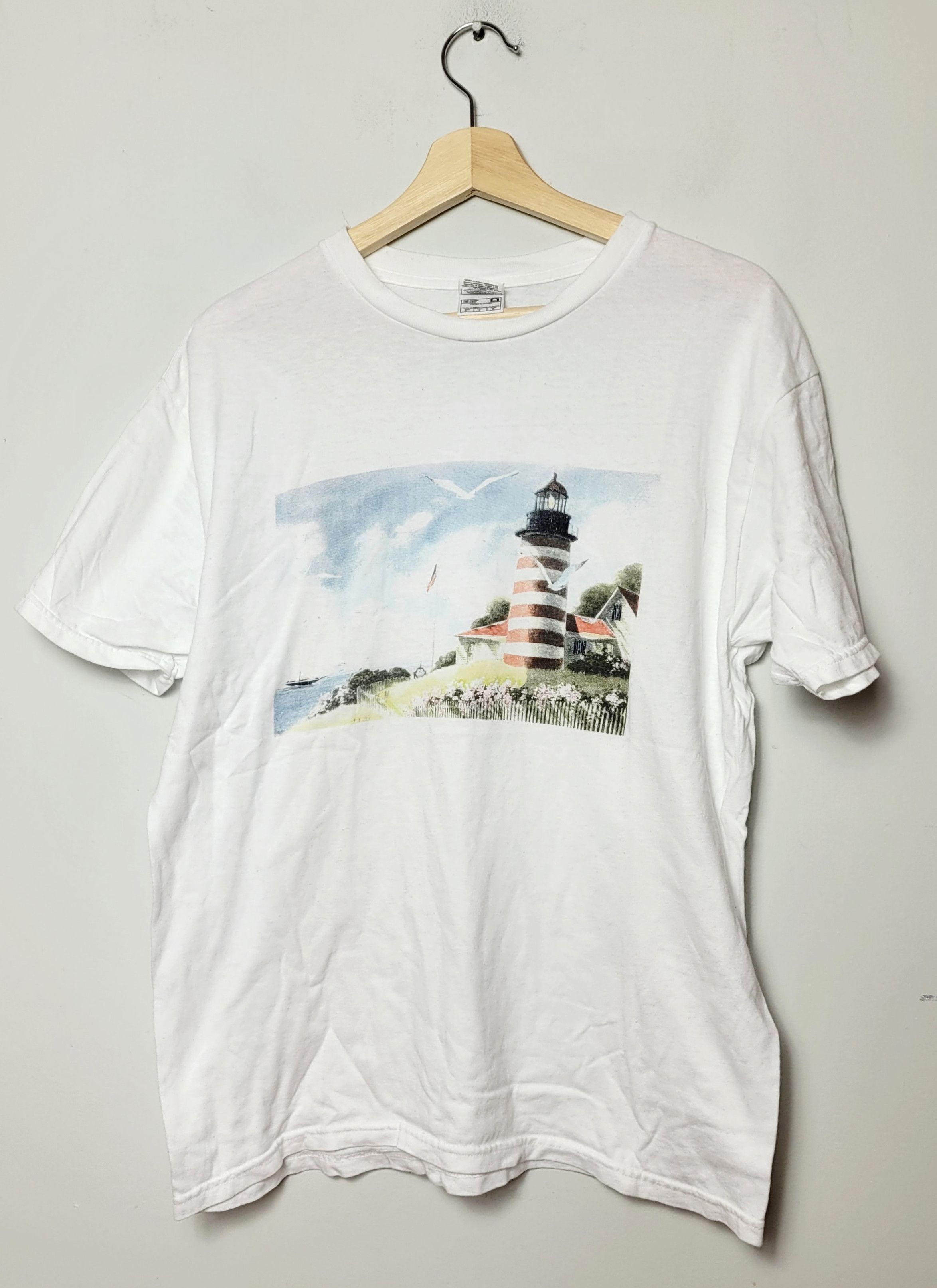 Vintage Sea Tower View Vintage T-shirt Size US L / EU 52-54 / 3 - 1 Thumbnail