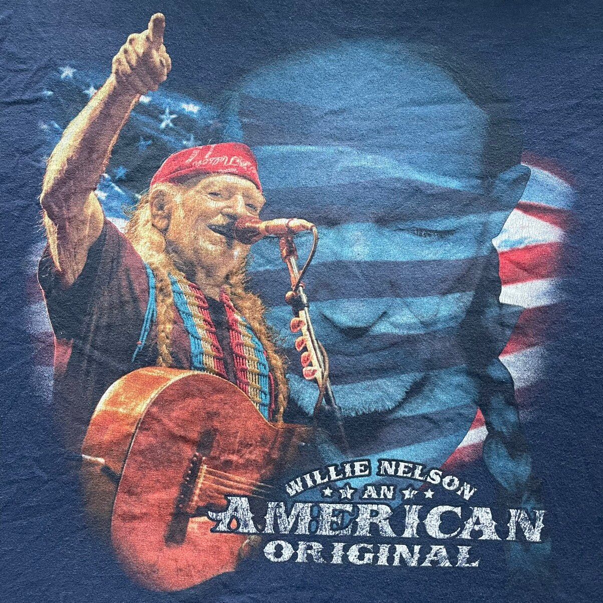 Vintage Willie Nelson Rock N Roll Music American Original Size US L / EU 52-54 / 3 - 1 Preview