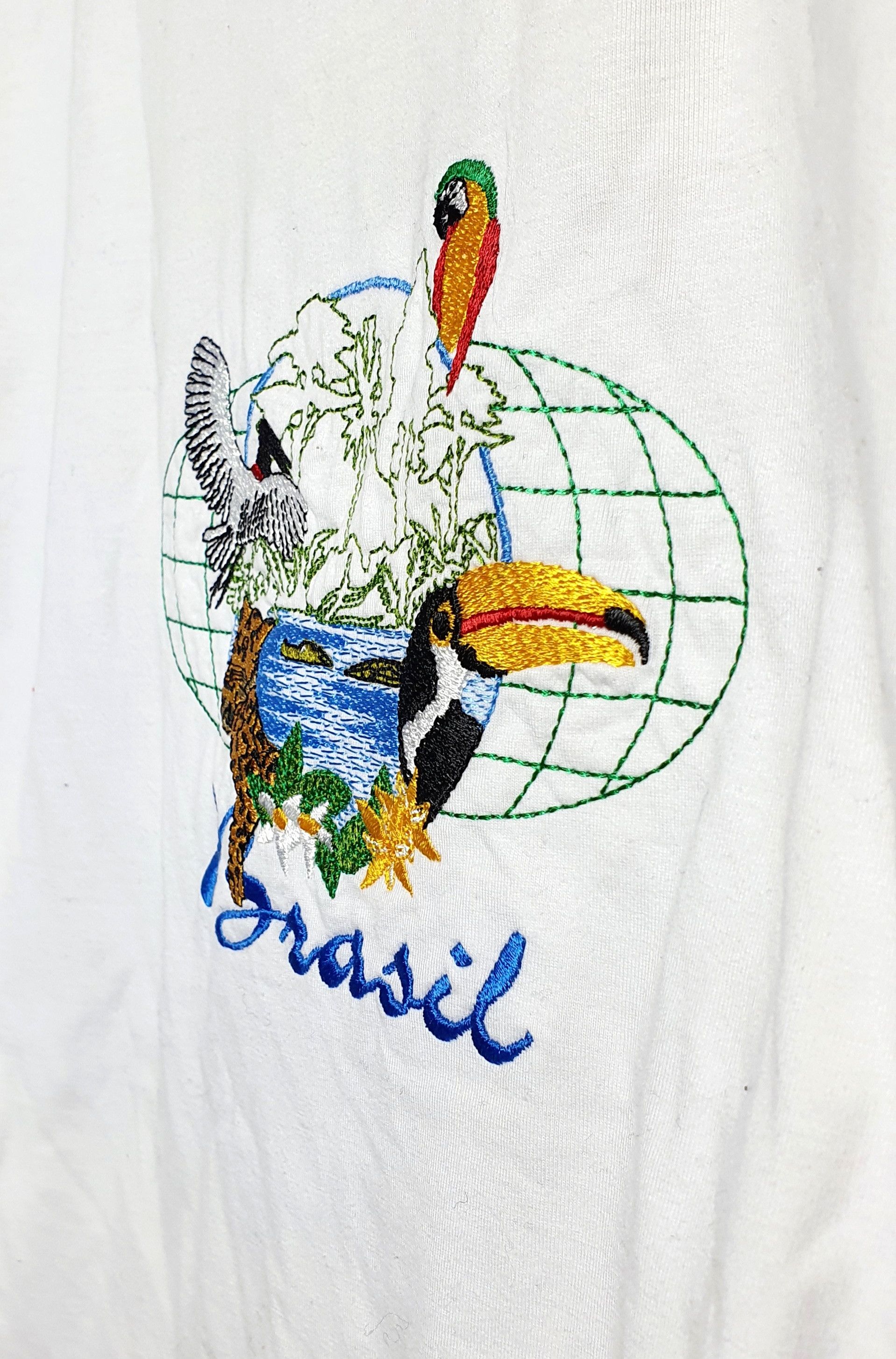 Vintage Brasil Made in Barbados T-shirt Embroidery Size US S / EU 44-46 / 1 - 4 Thumbnail