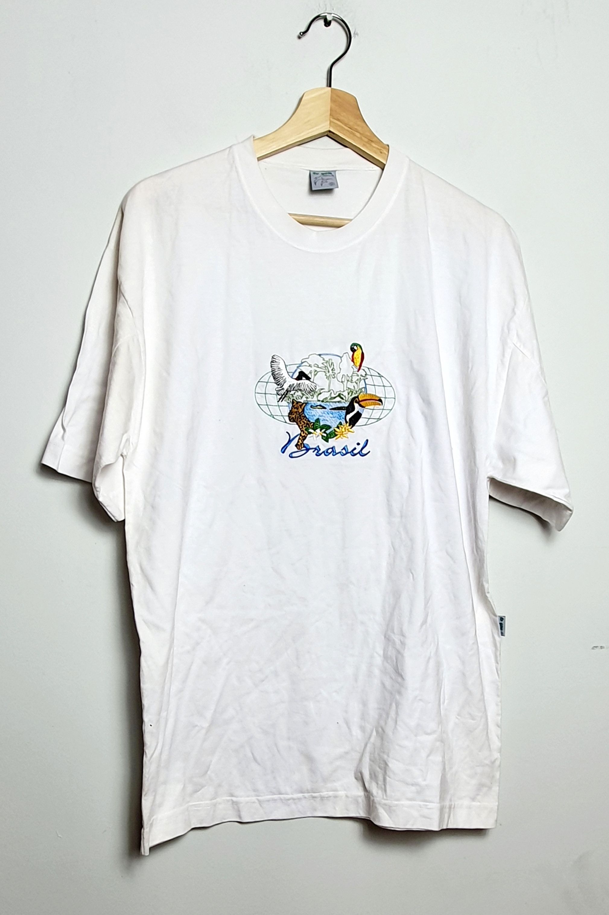 Vintage Brasil Made in Barbados T-shirt Embroidery Size US S / EU 44-46 / 1 - 1 Thumbnail