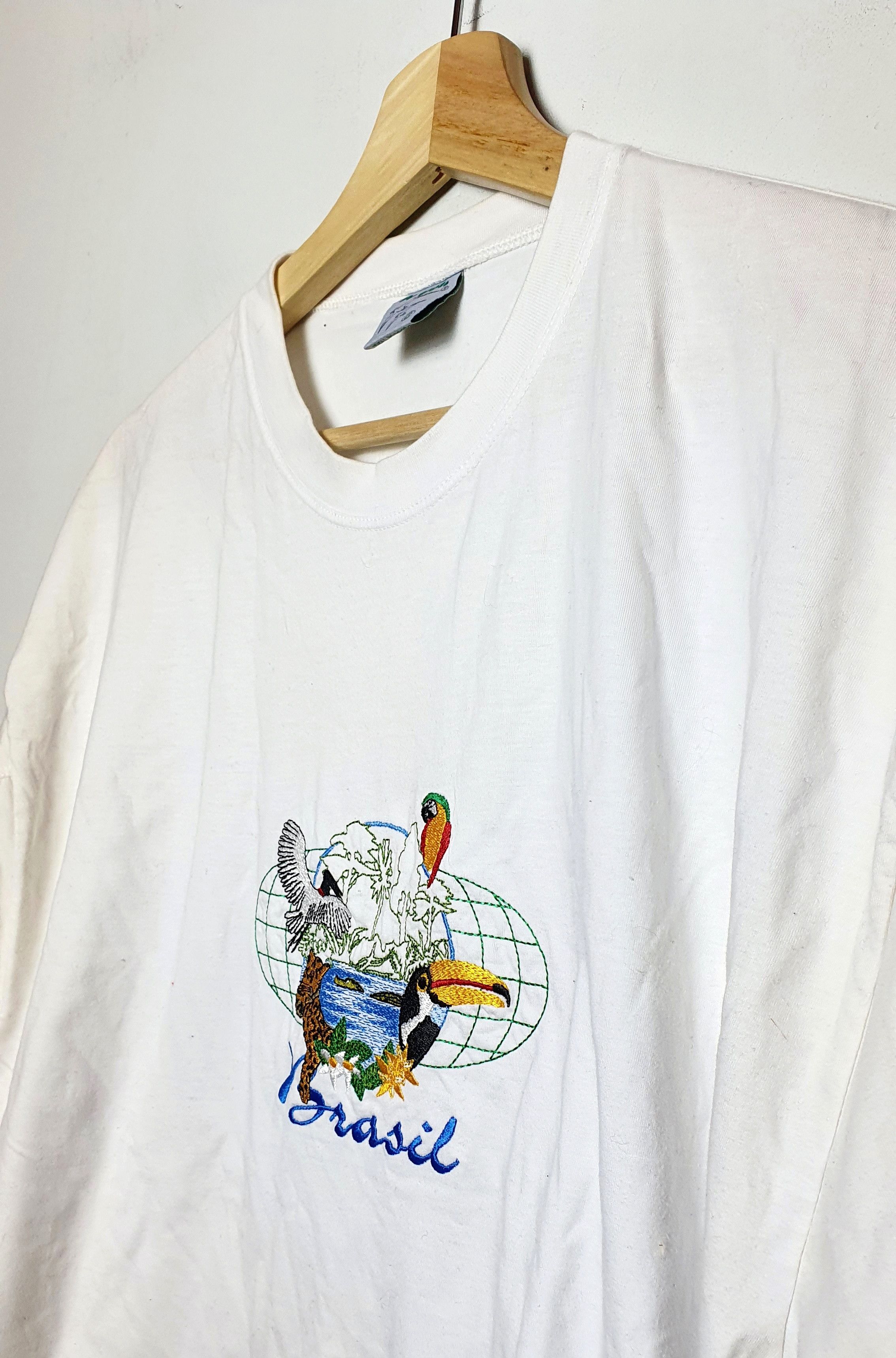Vintage Brasil Made in Barbados T-shirt Embroidery Size US S / EU 44-46 / 1 - 2 Thumbnail