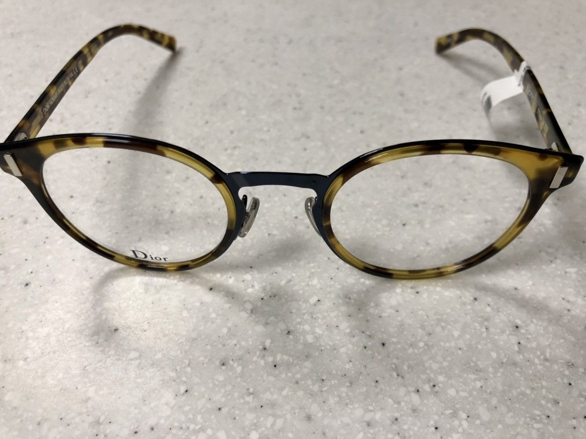 Dior DIOR * Titanium * Made in Japan! 49mm Round Optical Frames Size ONE SIZE - 7 Thumbnail