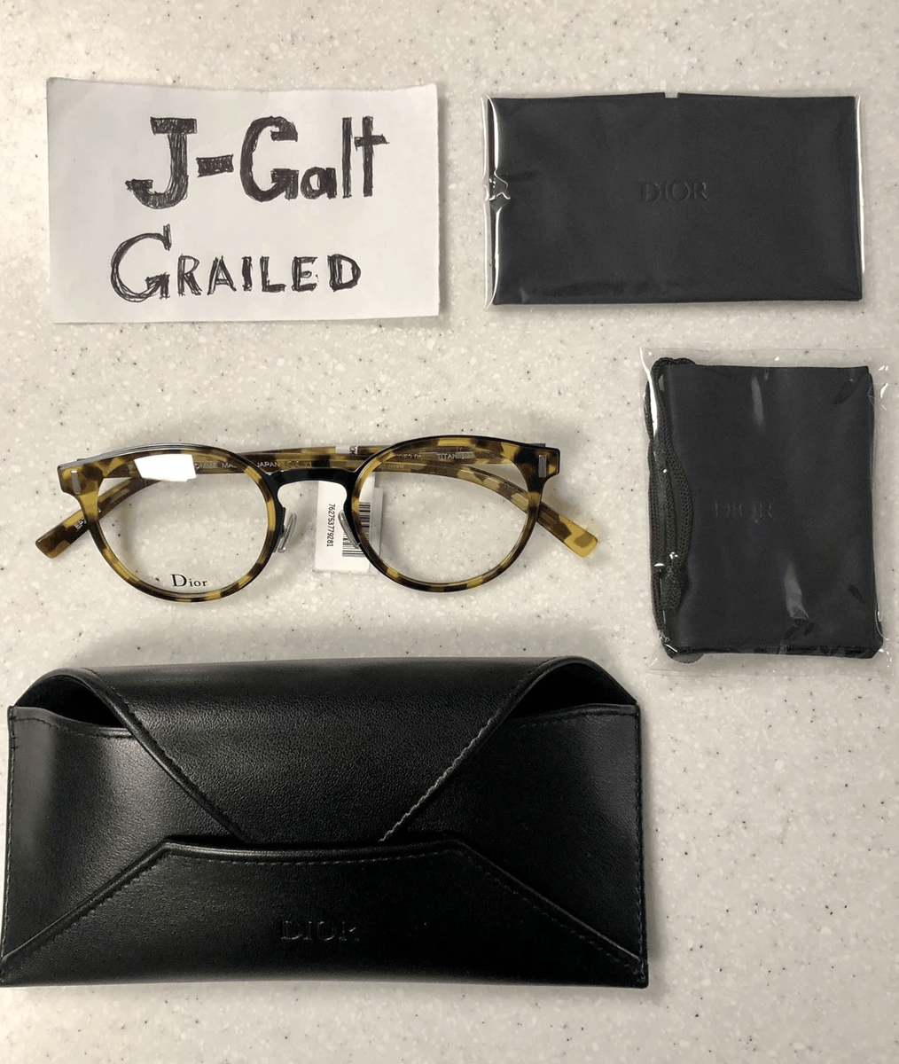 Dior DIOR * Titanium * Made in Japan! 49mm Round Optical Frames Size ONE SIZE - 4 Thumbnail