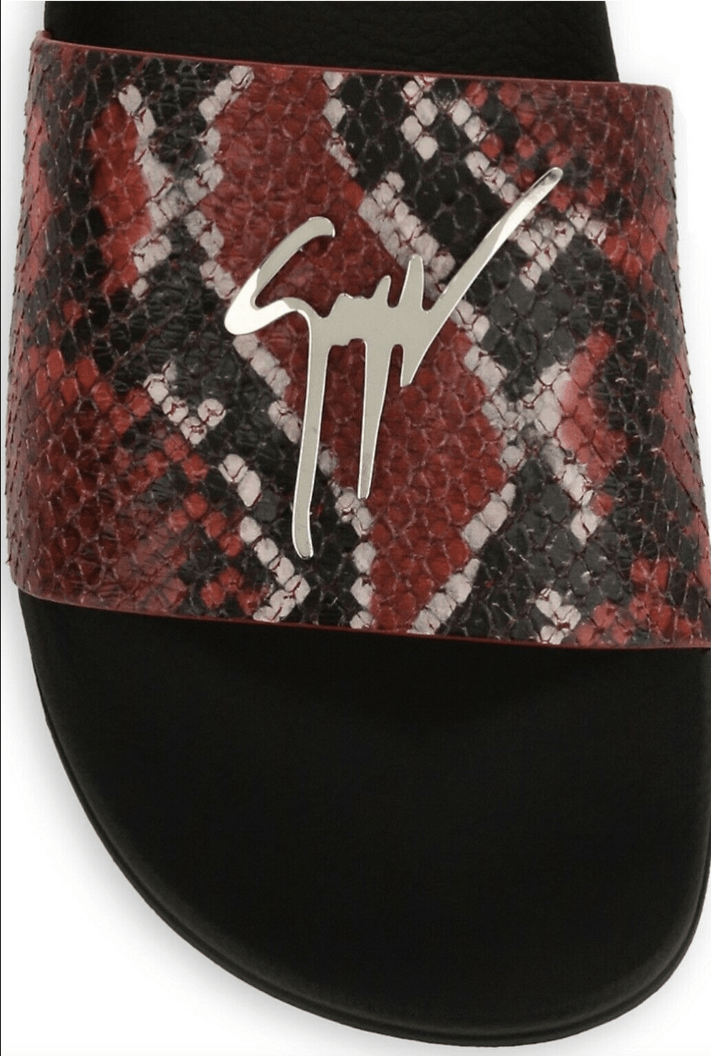 Giuseppe Zanotti Snakeskin - Embossed Leather Slides Sandal Size US 8 / EU 41 - 6 Thumbnail